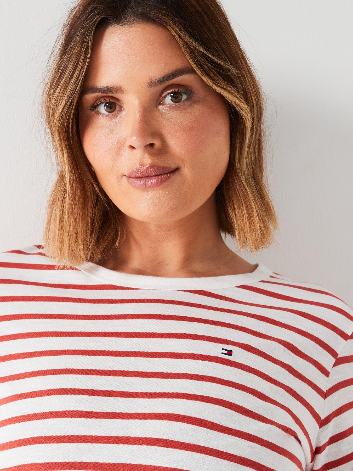 tommy-hilfiger-plus-size-striped-t-shirt-redoutfit