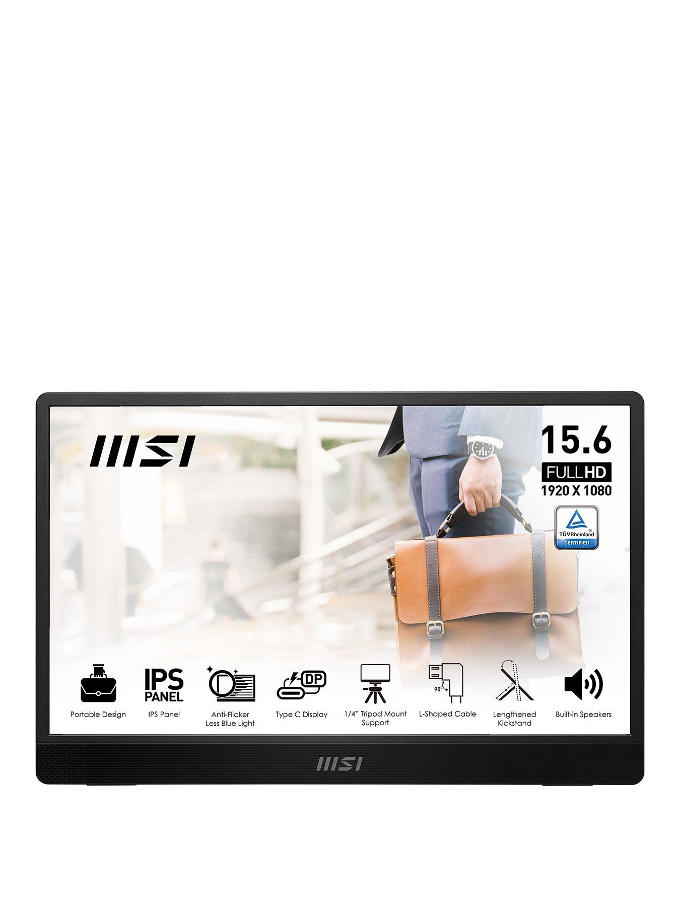 msi-pro-mp161-e2-156-inch-full-hd-60hz-ips-adaptive-sync-portable-monitor-with-built-in-speakers