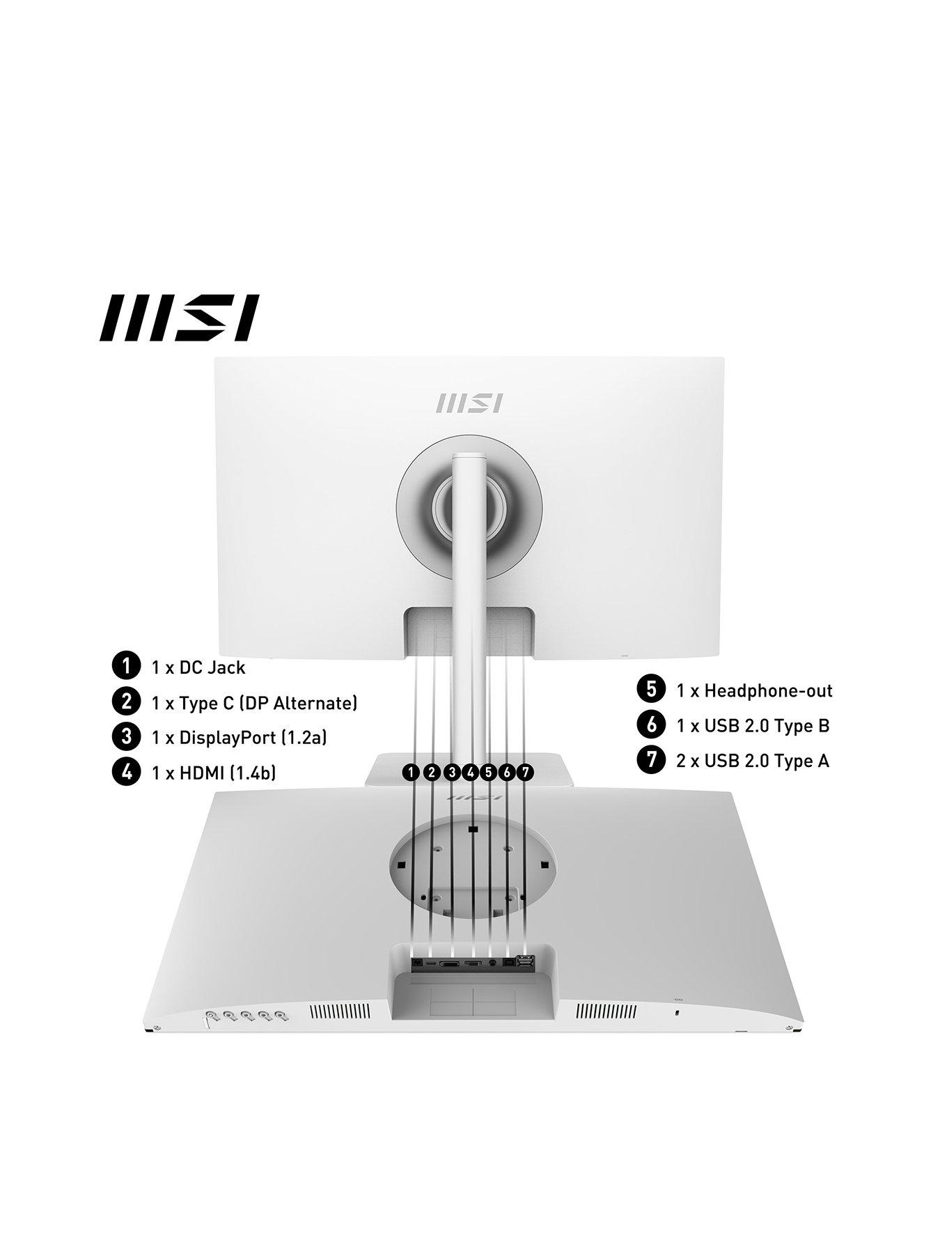 Image 2 of 7 of MSI Modern MD272XPW 27in - FHD - 100Hz - IPS - AMD Freesync Flat Monitor with Adjustable Stand + Built-In Speakers