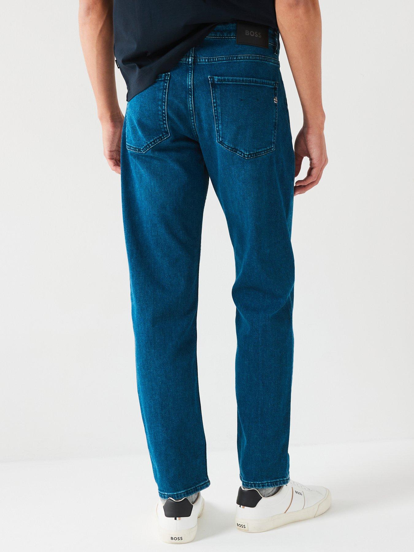 Image 2 of 4 of BOSS Re.Maine3 Regular Fit Modern Authentic Jeans - Dark Blue