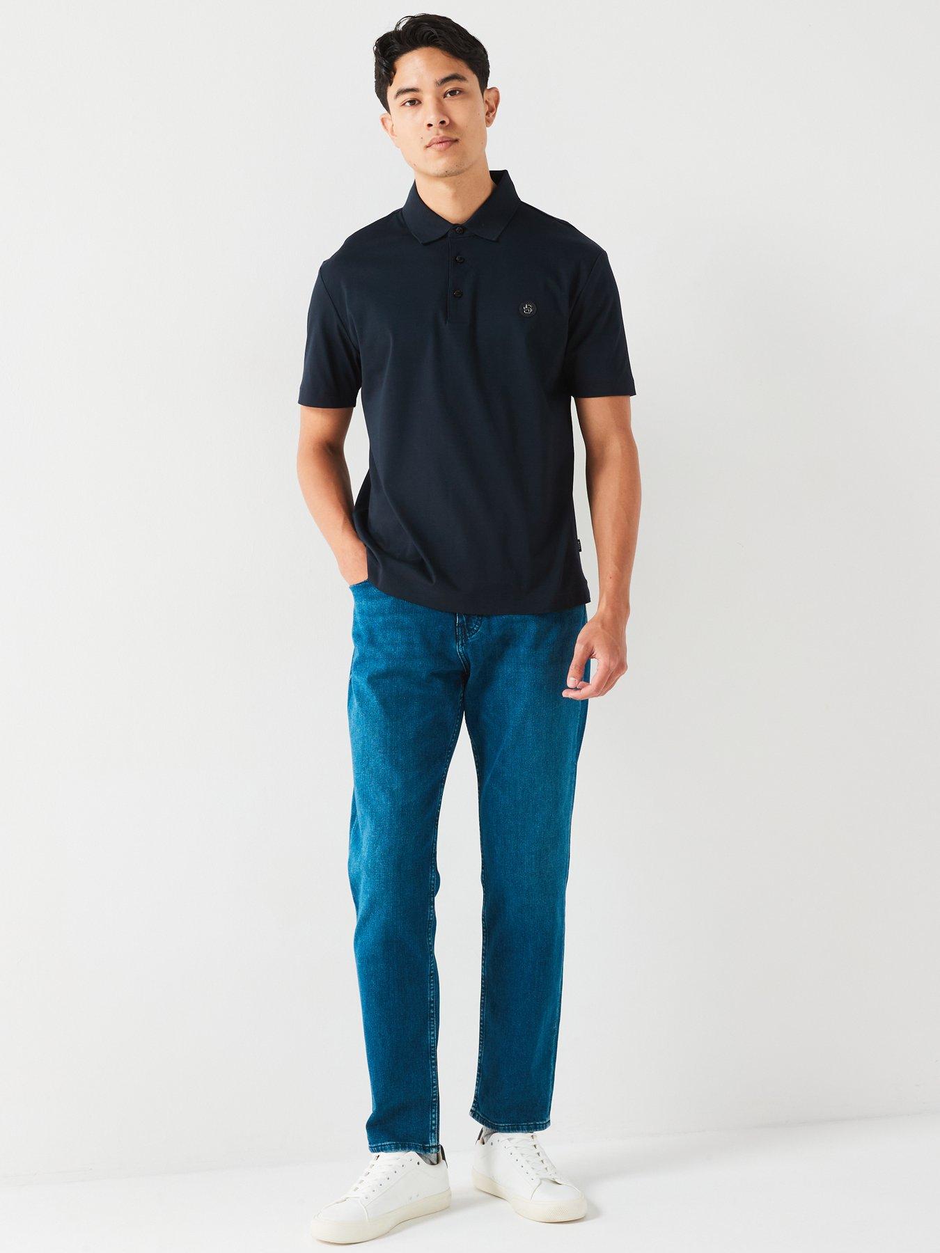 Image 3 of 4 of BOSS Re.Maine3 Regular Fit Modern Authentic Jeans - Dark Blue