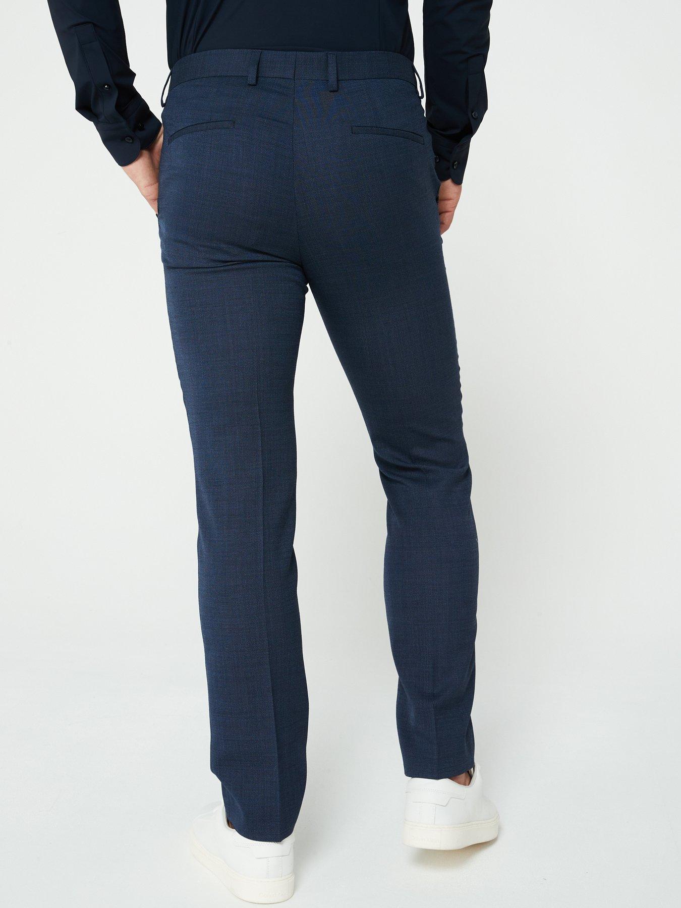 boss-lean-regular-fit-basket-weave-stretch-wool-suit-trousers--navystillFront