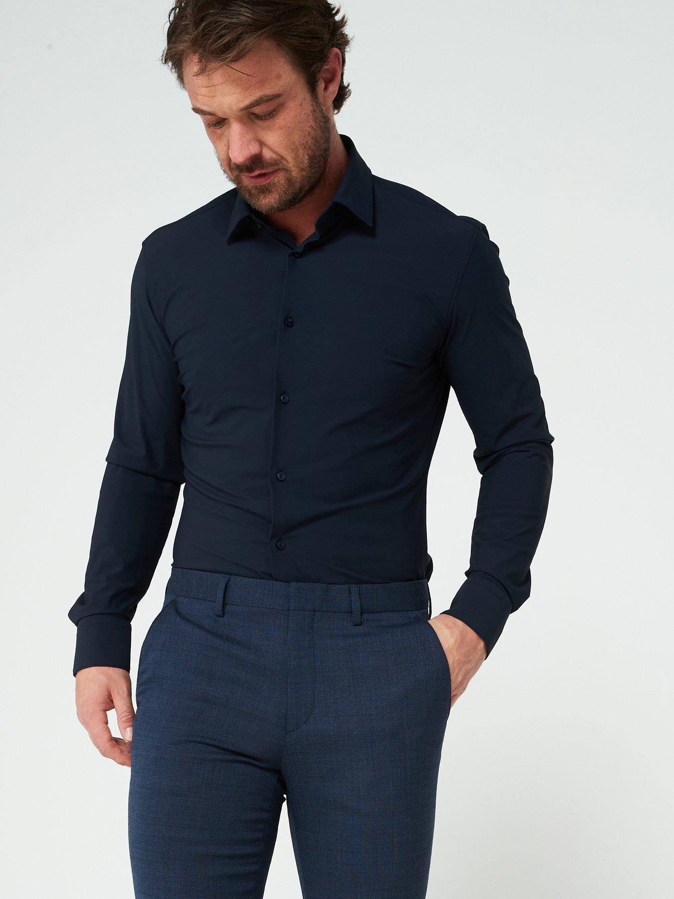 boss-lean-regular-fit-basket-weave-stretch-wool-suit-trousers--navydetail