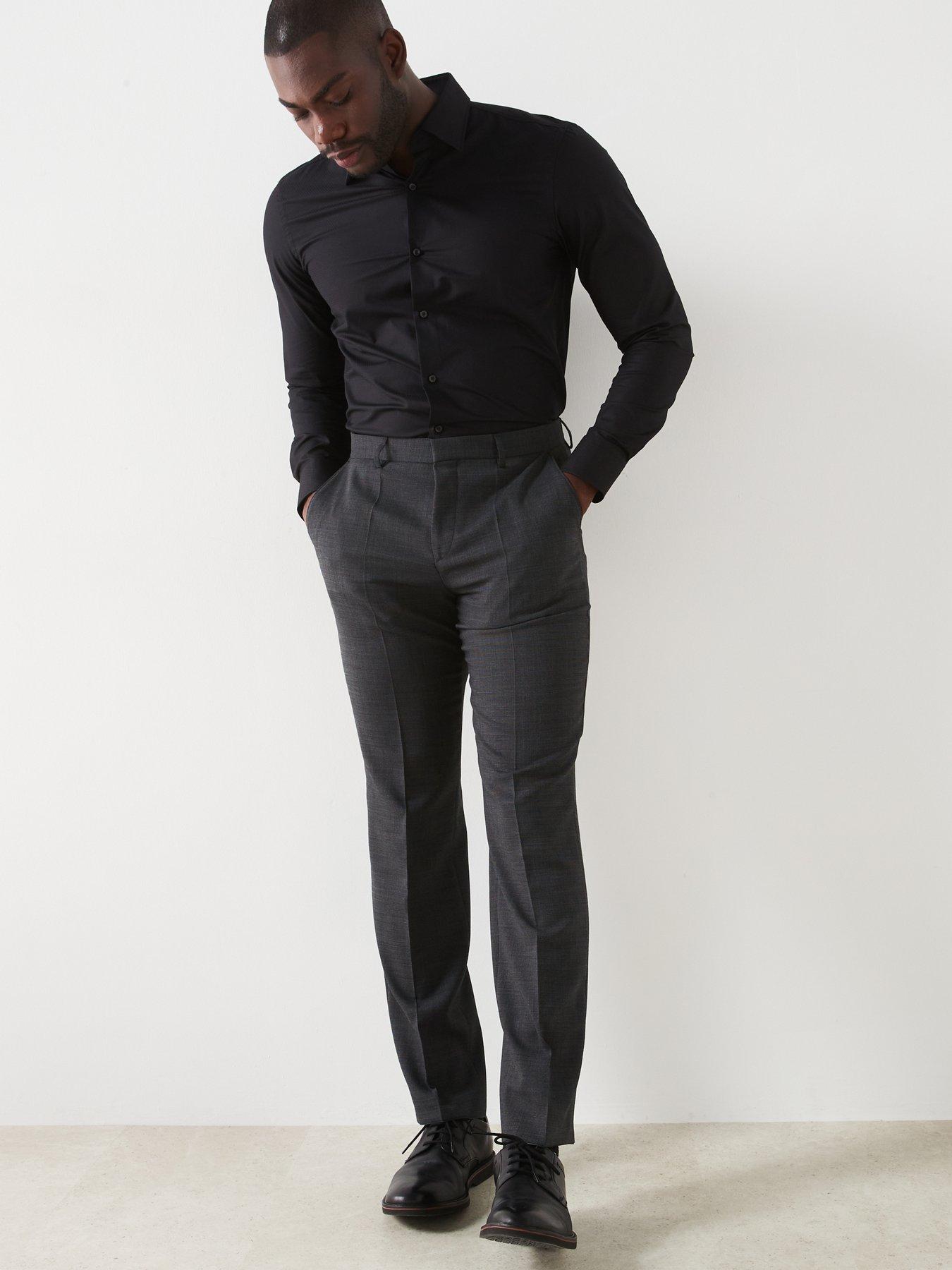 boss-lean-regular-fit-basket-weave-stretch-wool-suit-trousers-dark-greyoutfit