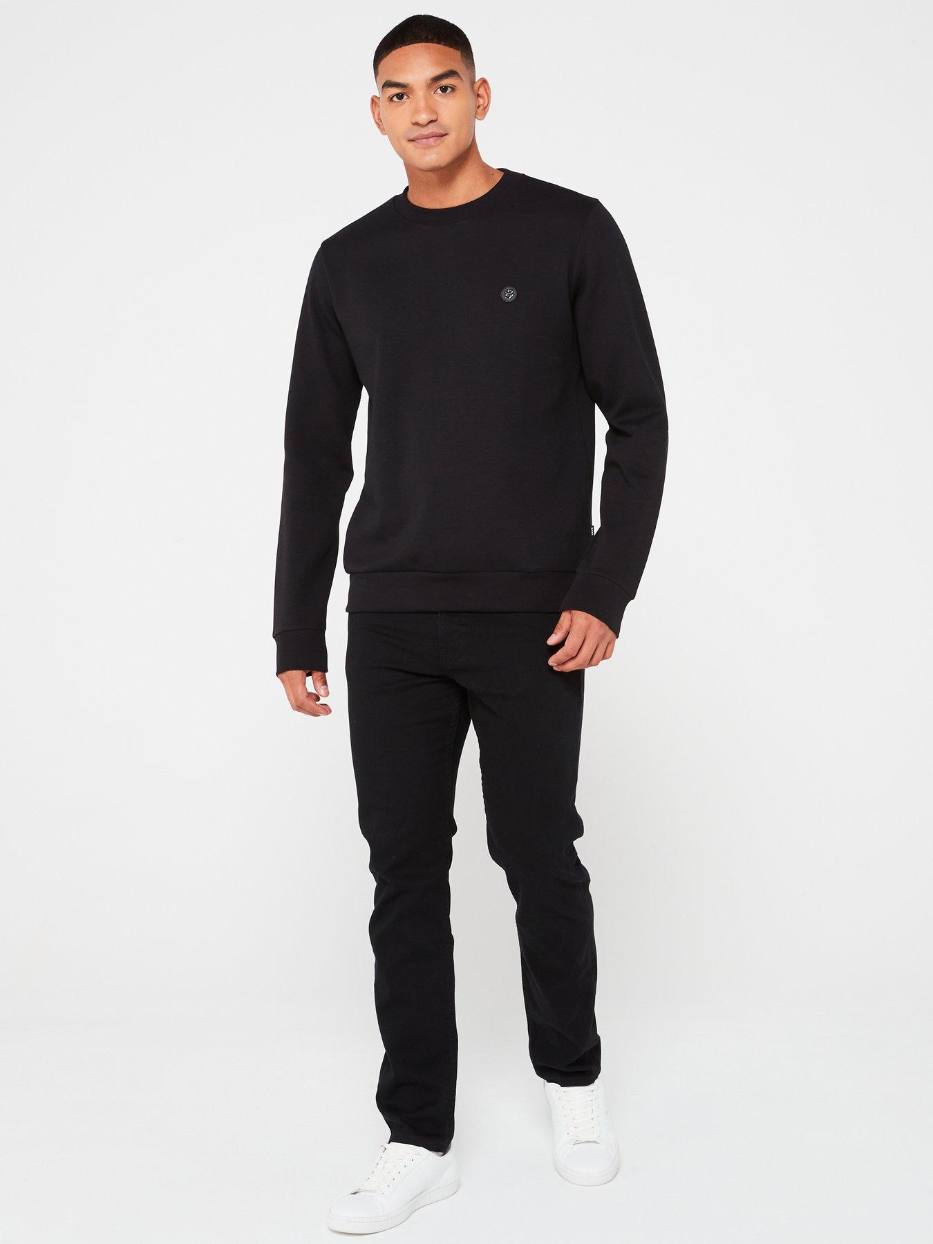 boss-sharpe-01-regular-fit-nickel-logo-crew-sweat-blackback