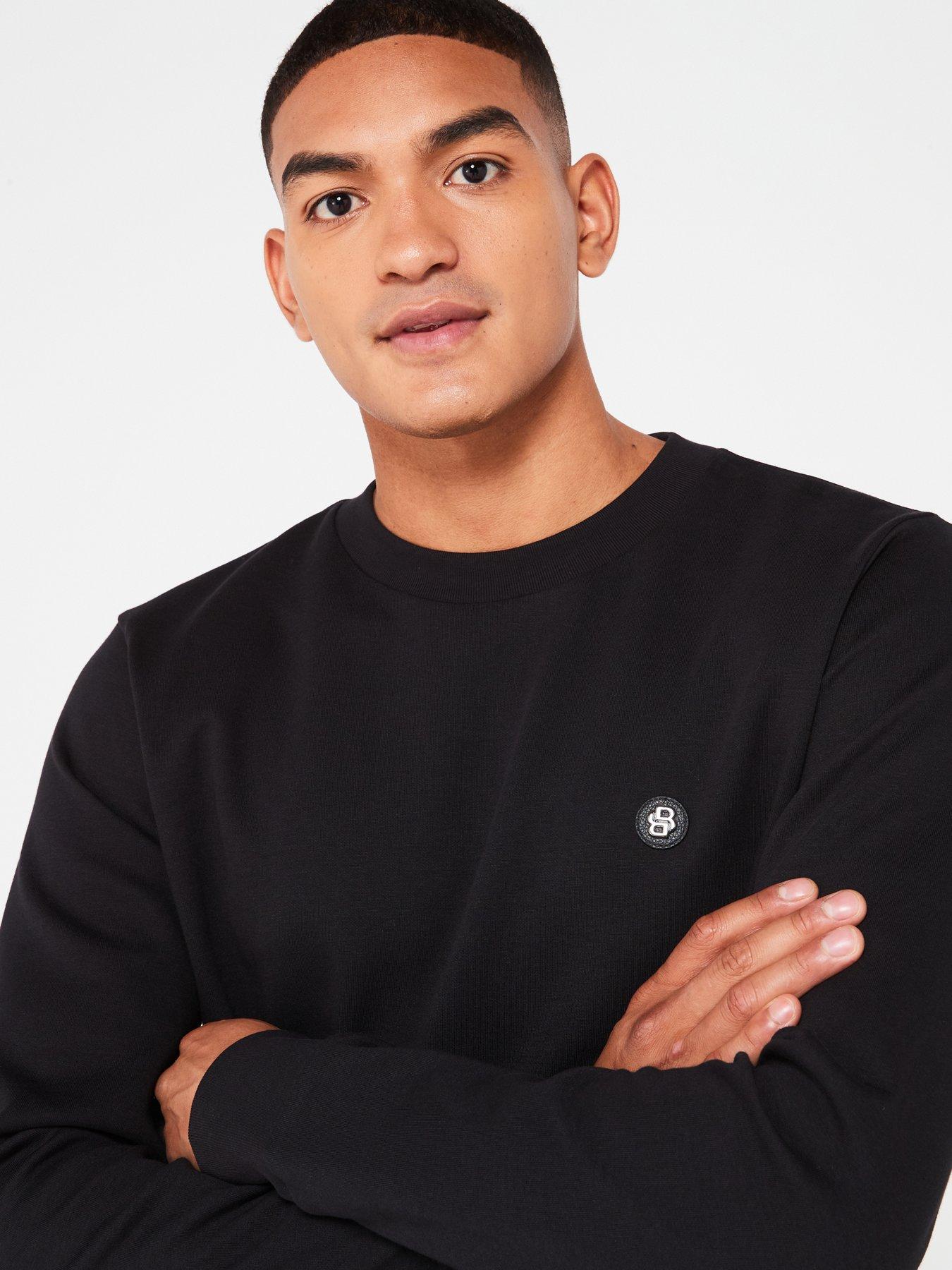 boss-sharpe-01-regular-fit-nickel-logo-crew-sweat-blackoutfit