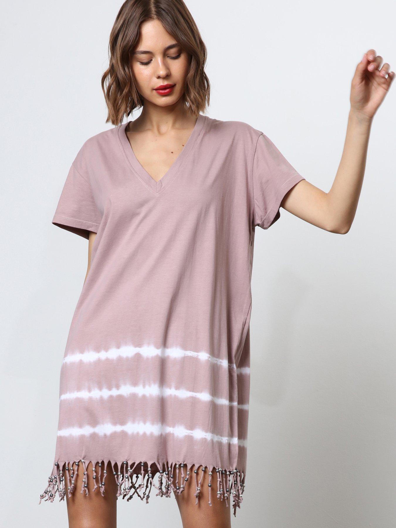 religion-religion-mini-tie-dye-t-shirt-dress-pink