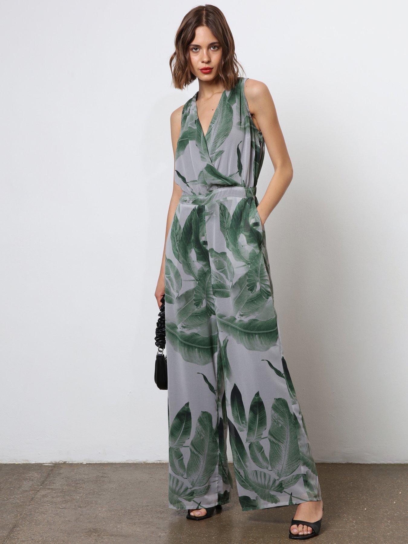 religion-wide-leg-jumpsuit-green