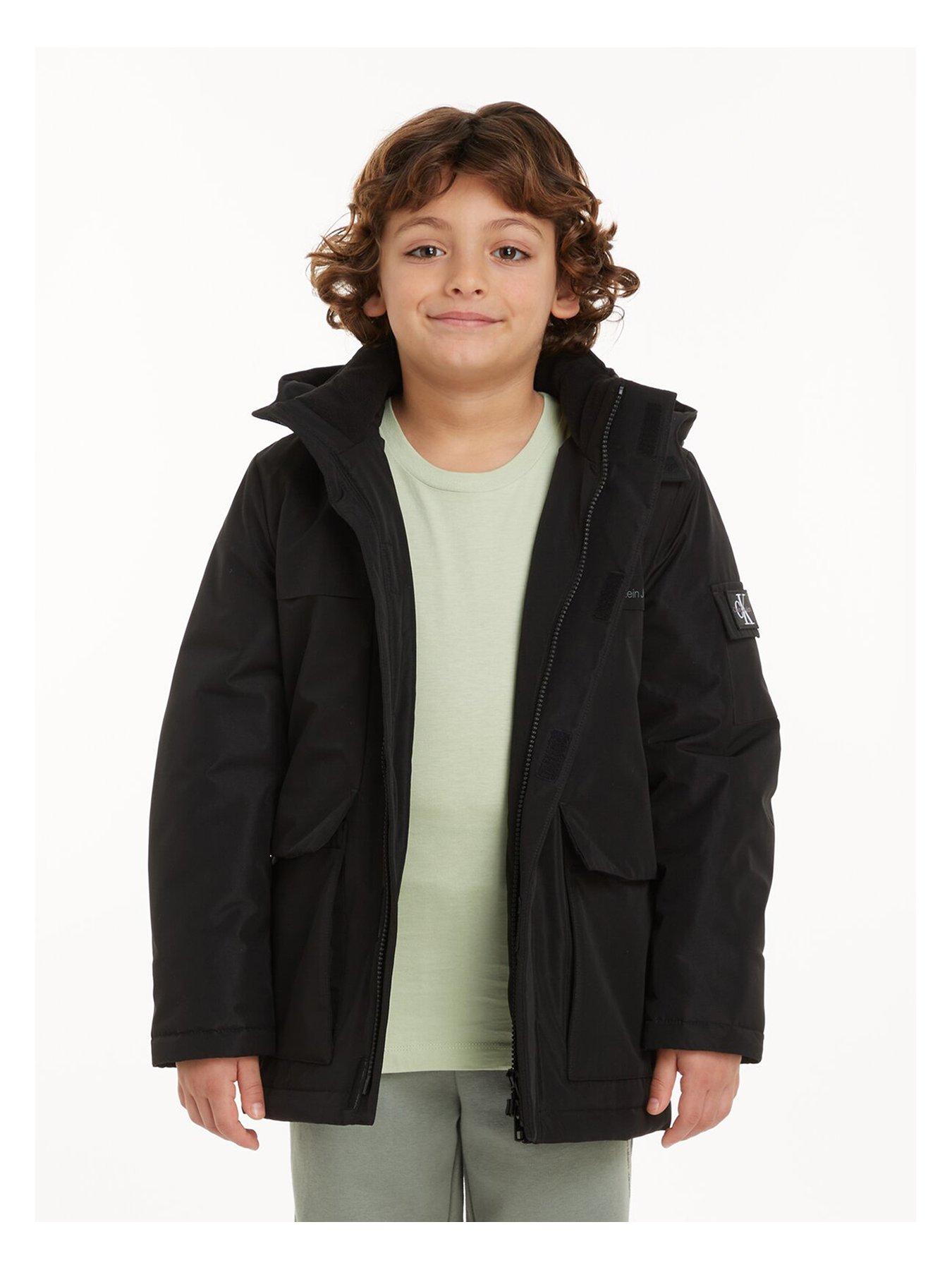 Calvin Klein Jeans Boys Back To School Jacket - Black
