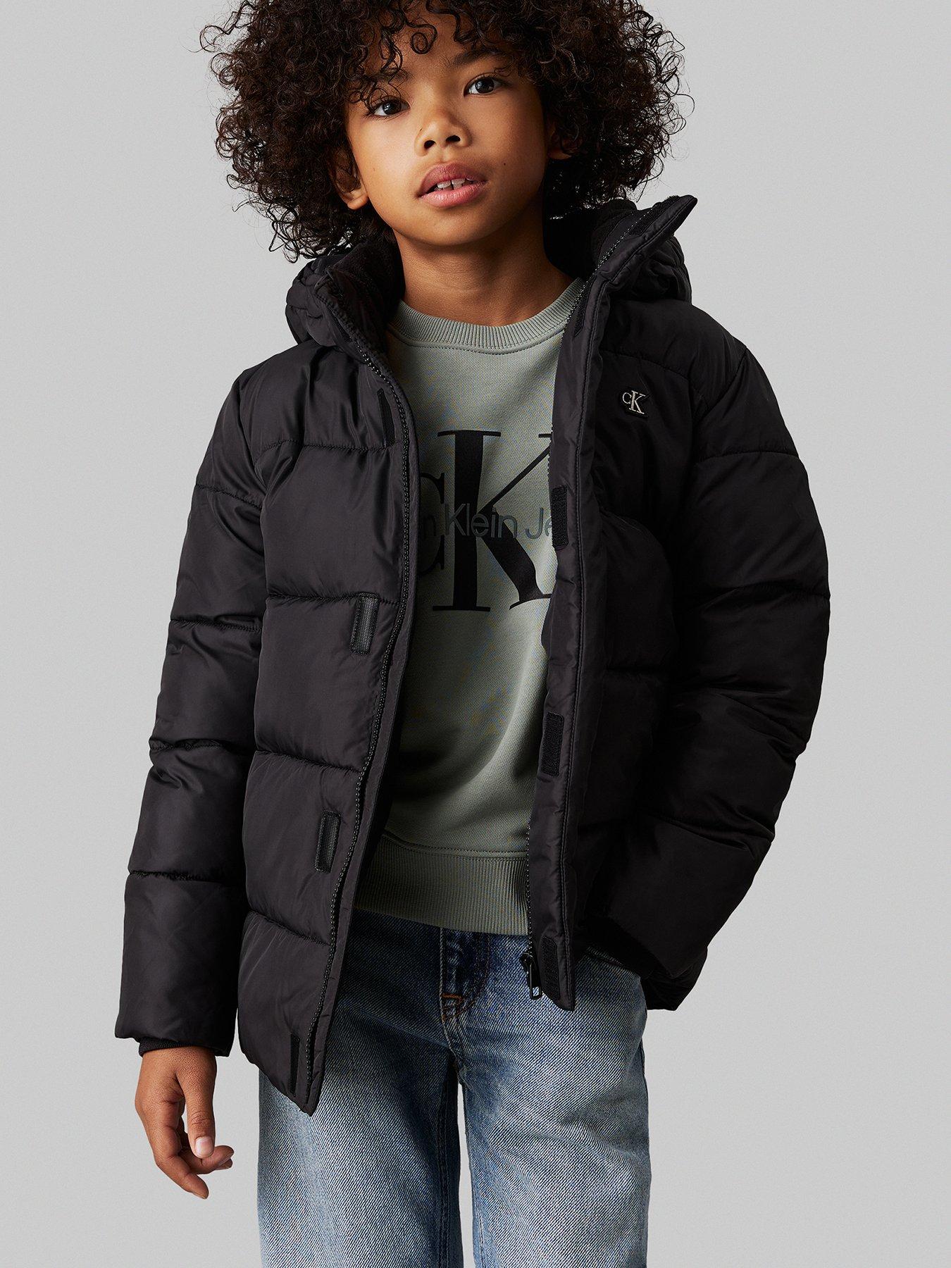 Image 1 of 4 of Calvin Klein Jeans Boys Essential Padded Jacket - Black