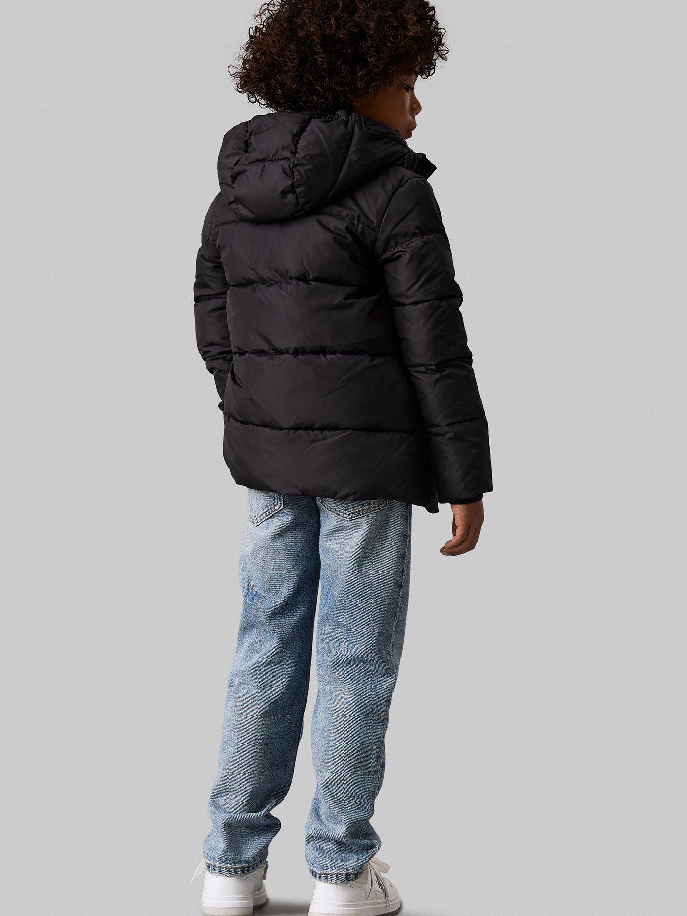 Image 3 of 4 of Calvin Klein Jeans Boys Essential Padded Jacket - Black