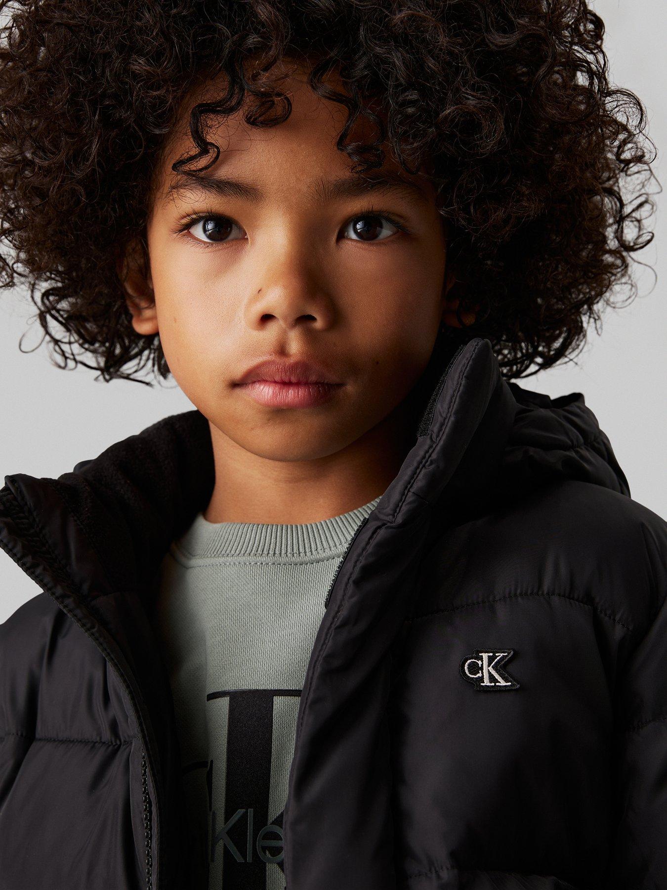 Image 4 of 4 of Calvin Klein Jeans Boys Essential Padded Jacket - Black