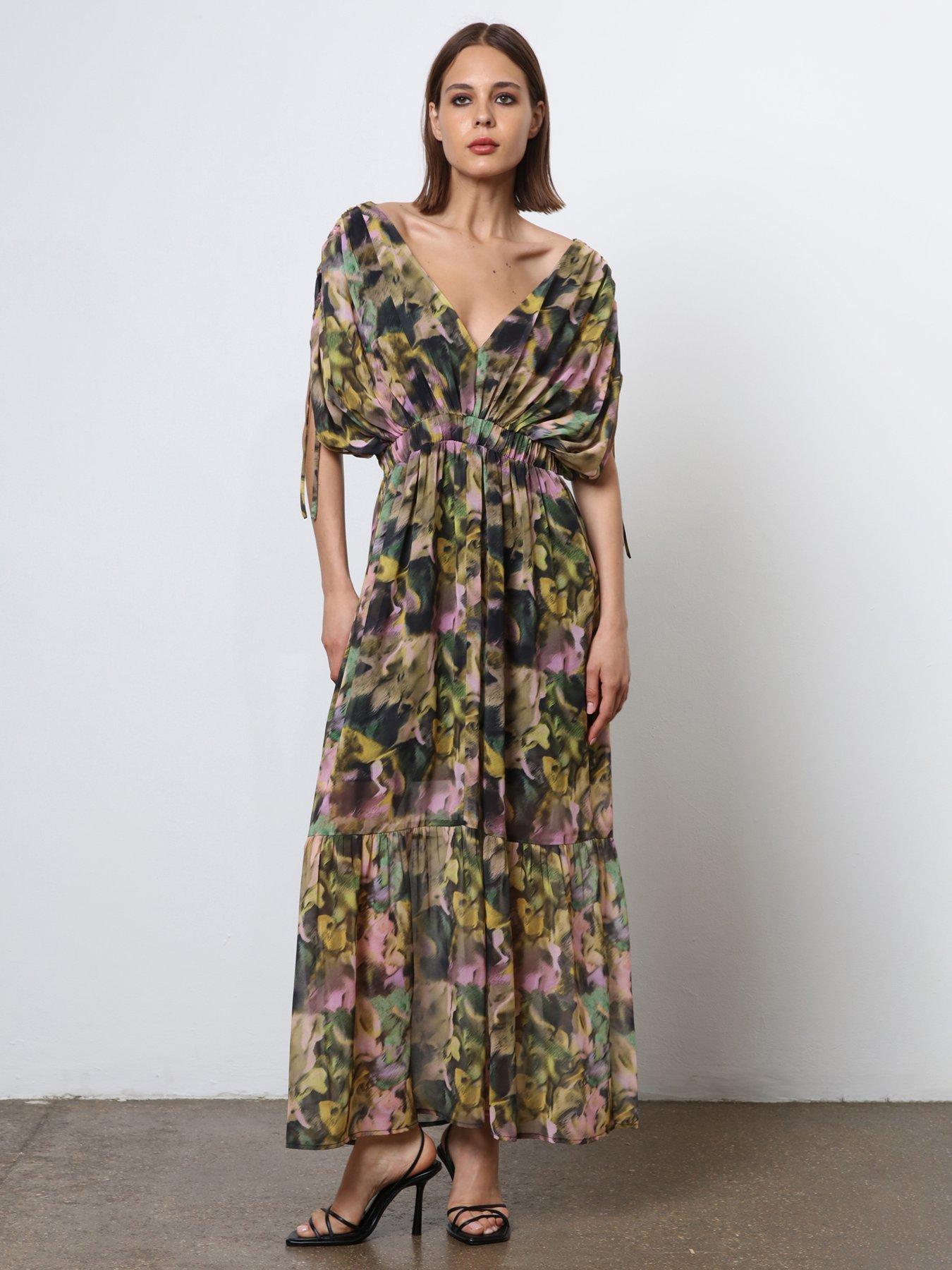 Image of Religion Tiered Maxi Dress - Multi