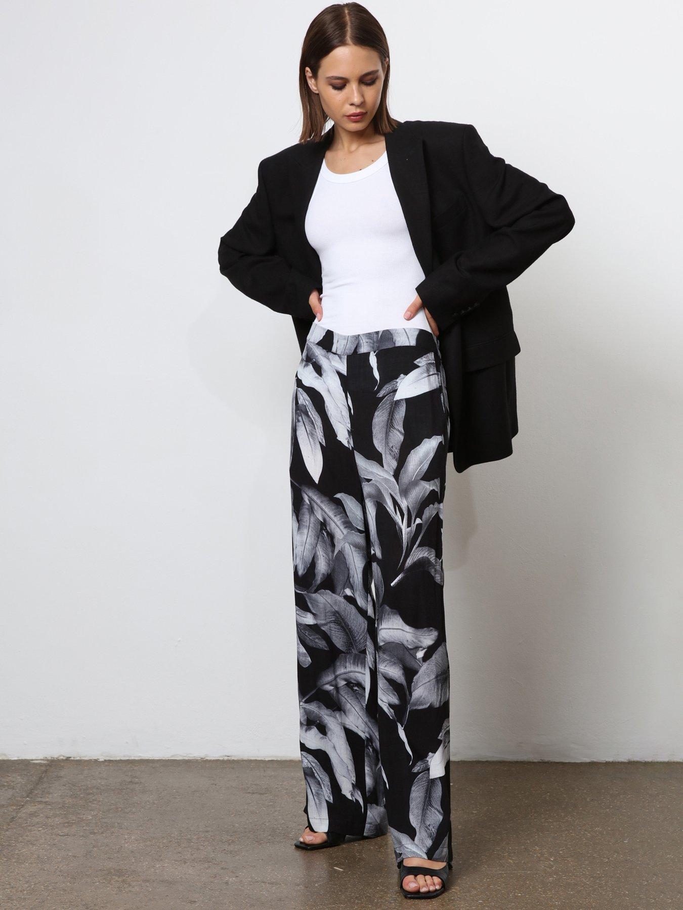 Religion Wide Leg Trousers - Black