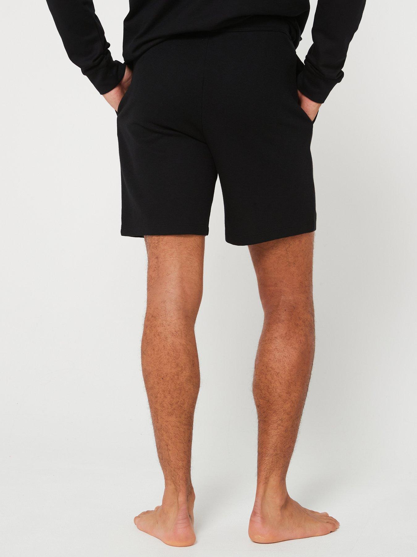 boss-waffle-loungewear-shorts-blackstillFront