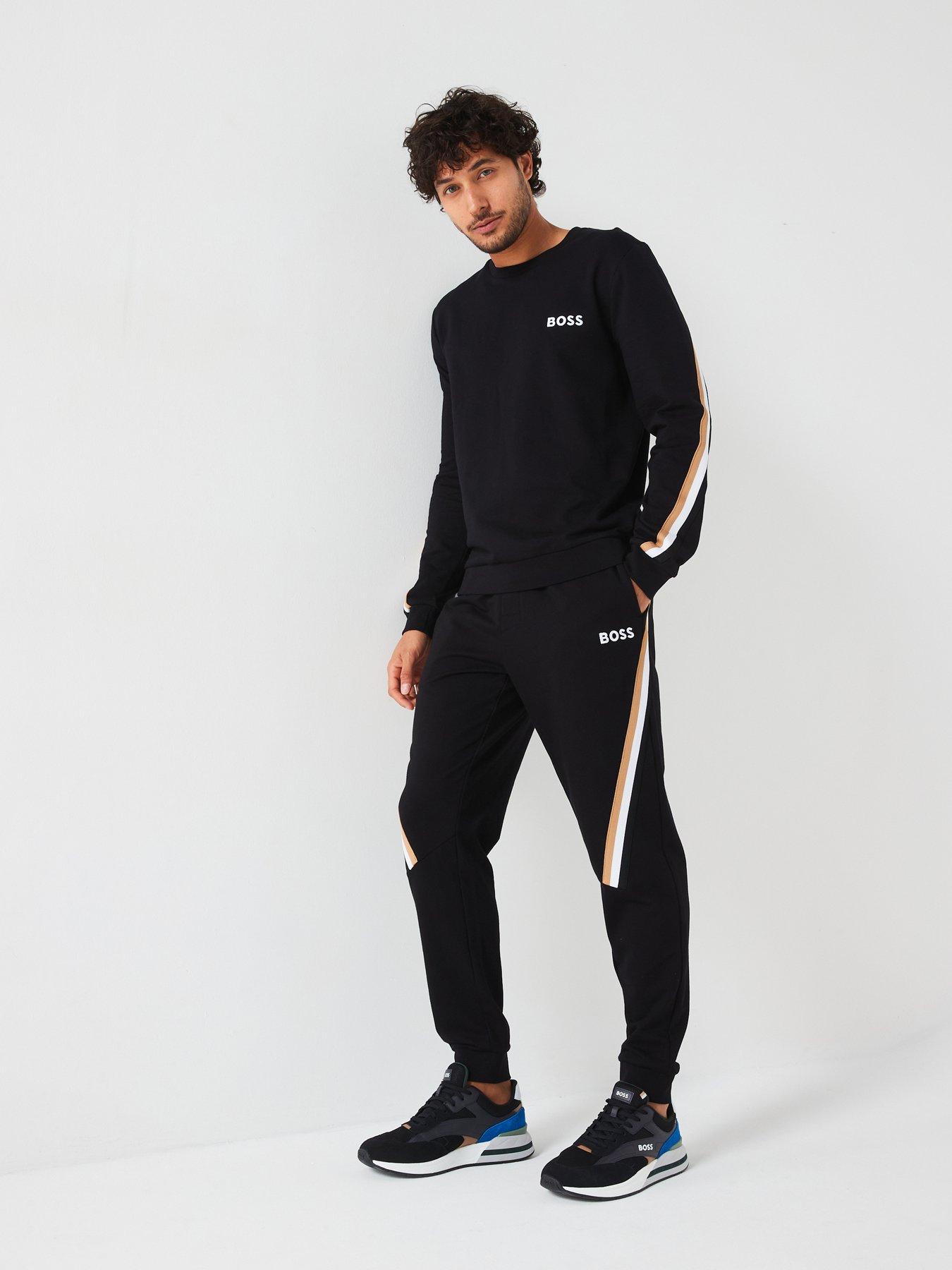 boss-iconic-corporate-stripe-crew-sweat-tracksuit-black