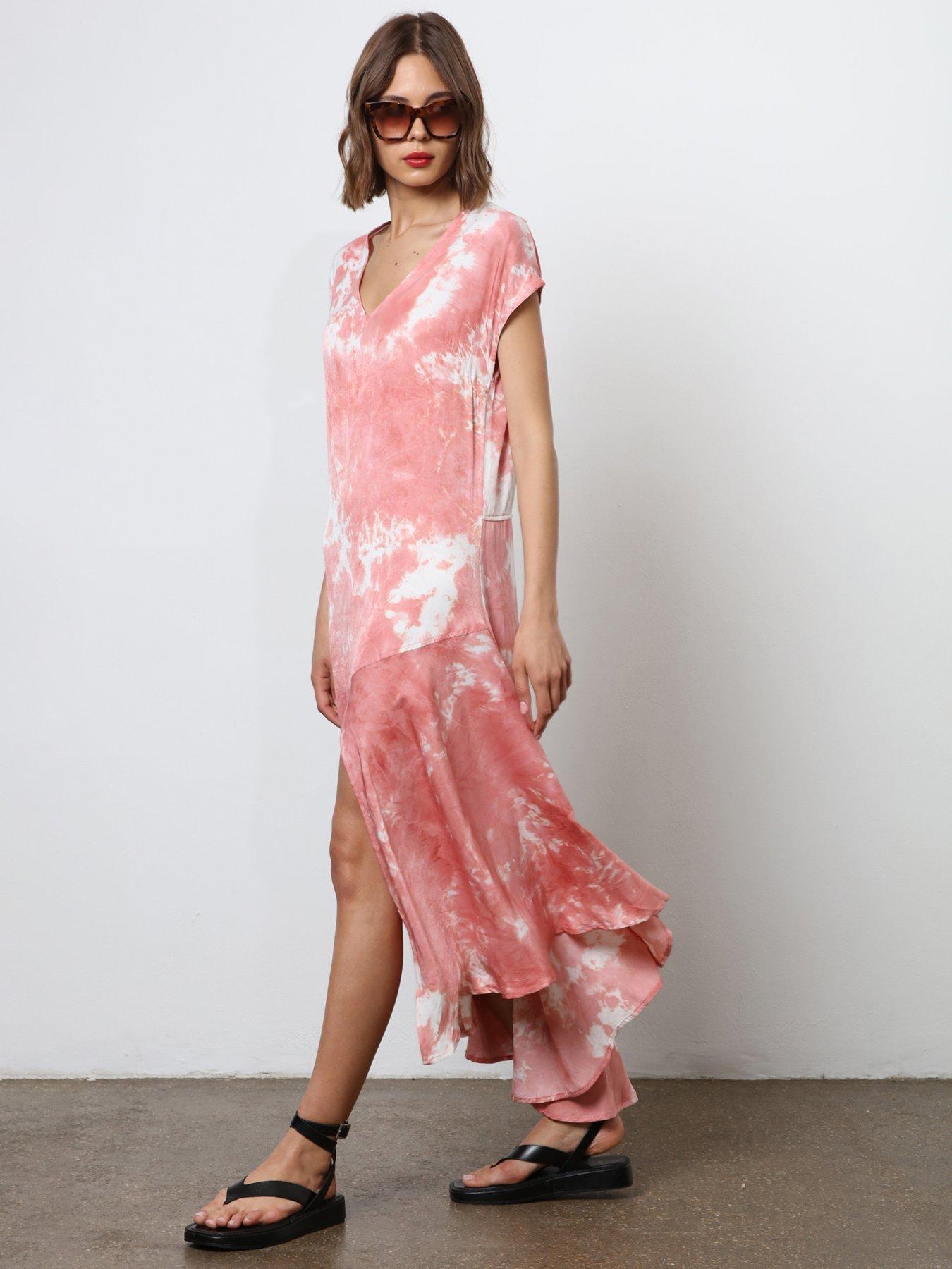 religion-v-neck-tie-dye-maxi-dress-pink