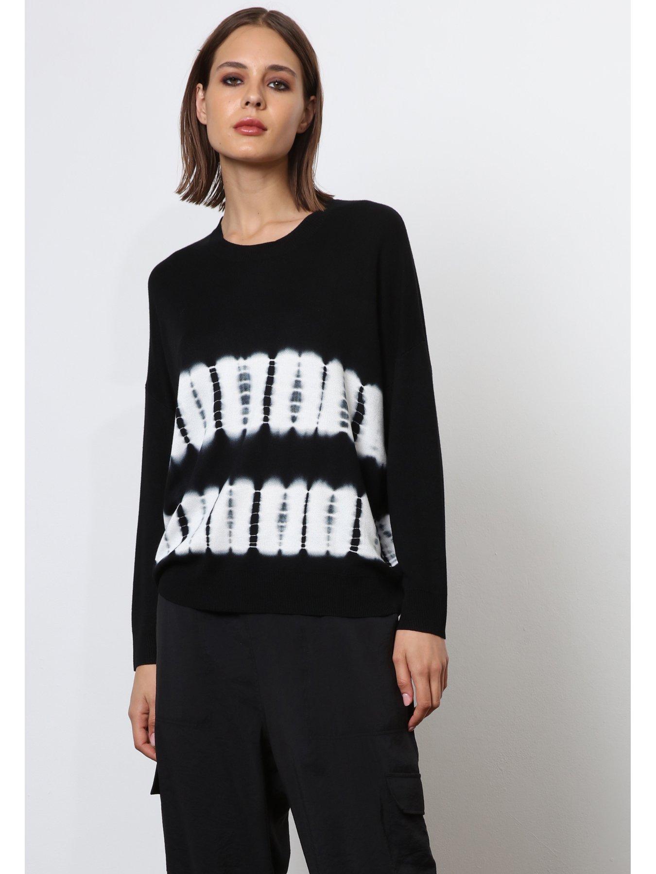 Black jumper with white writing shop