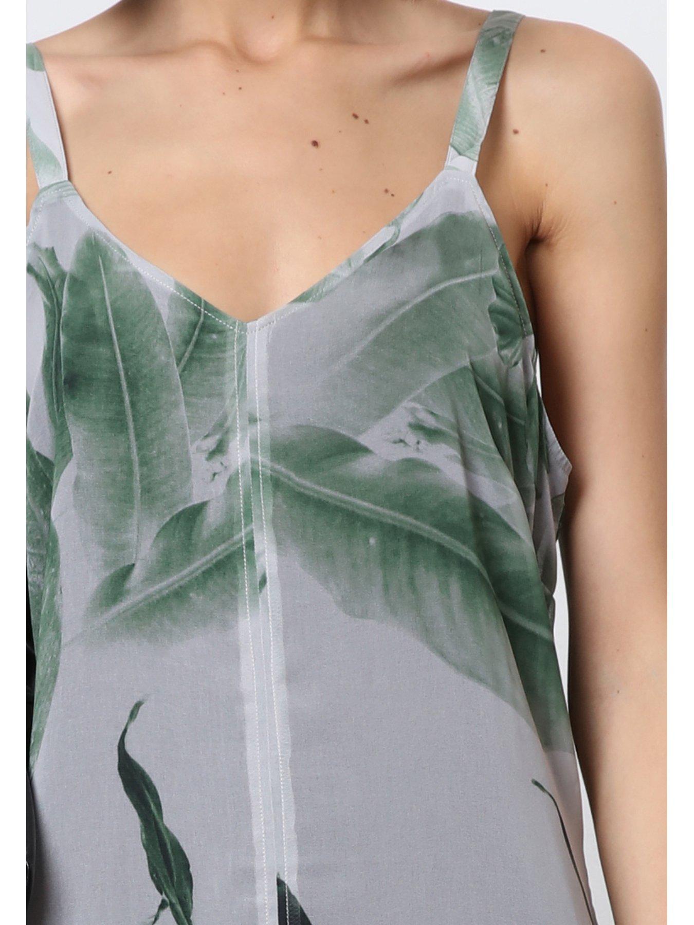 Image 6 of 6 of Religion Maxi Slip Dress - Green