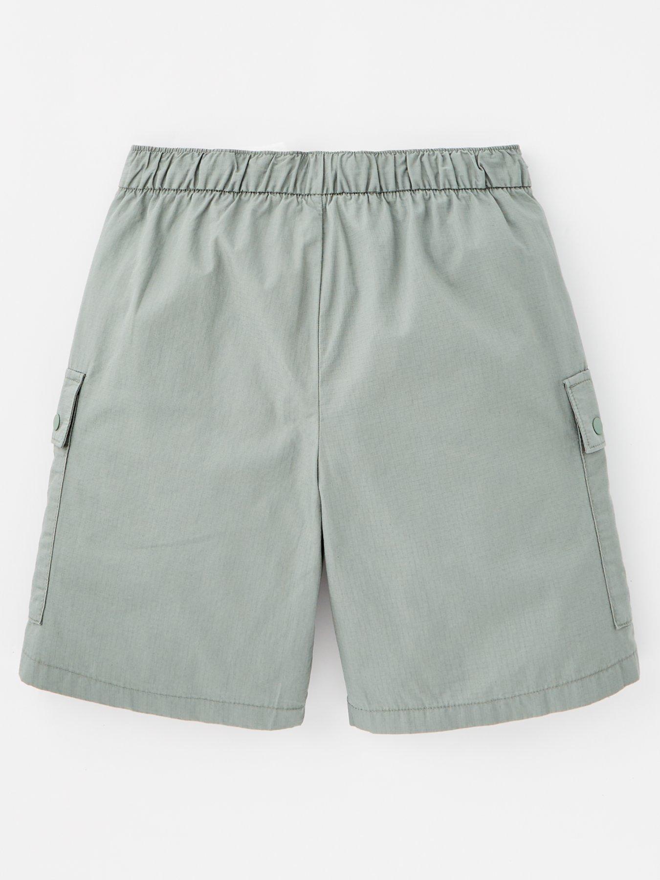 calvin-klein-jeans-boys-cotton-ripstop-cargo-shorts-khakiback