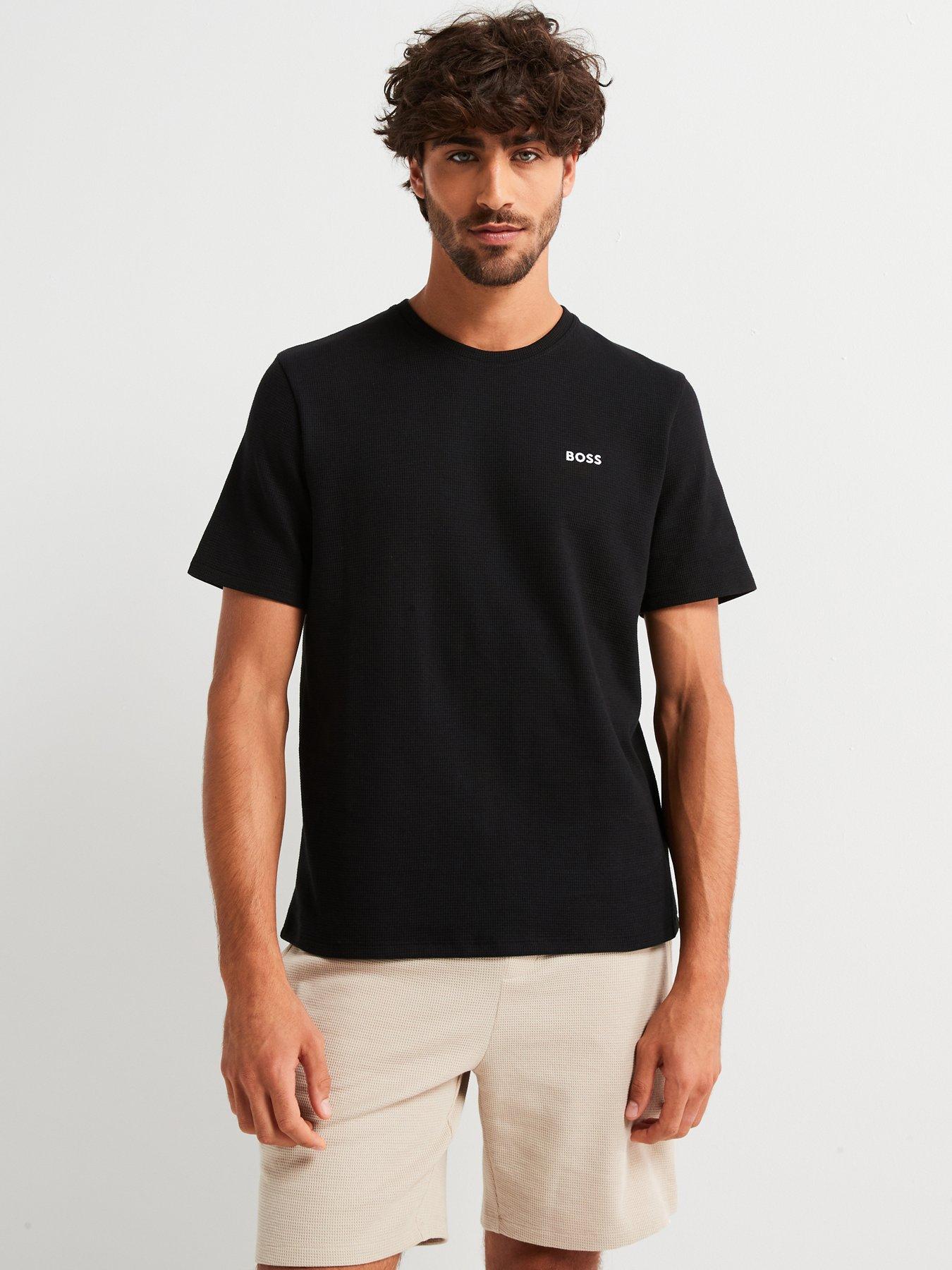 boss-waffle-loungewear-t-shirt-blackfront