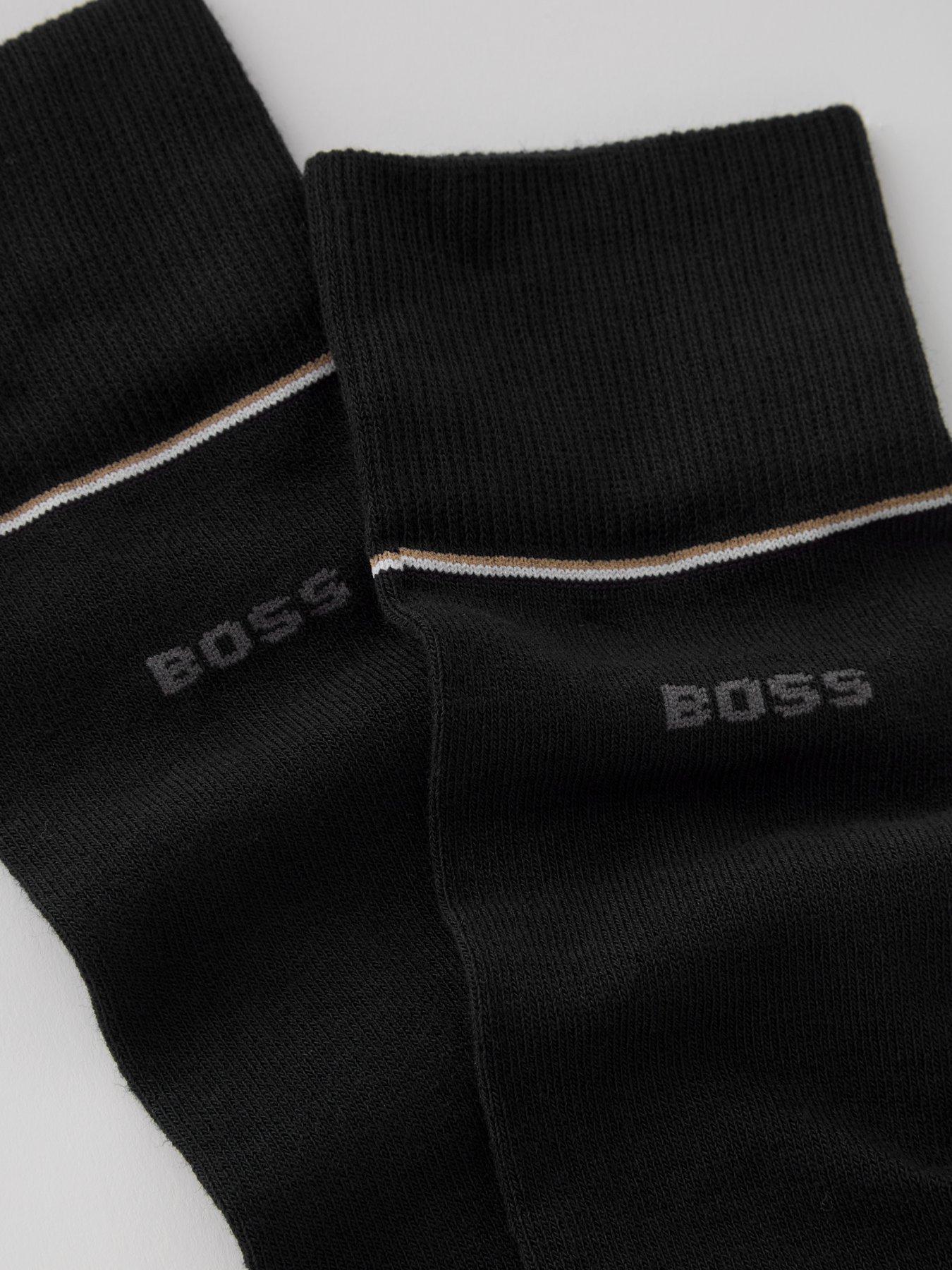 boss-2-pack-corporate-logo-crew-socks-blackback