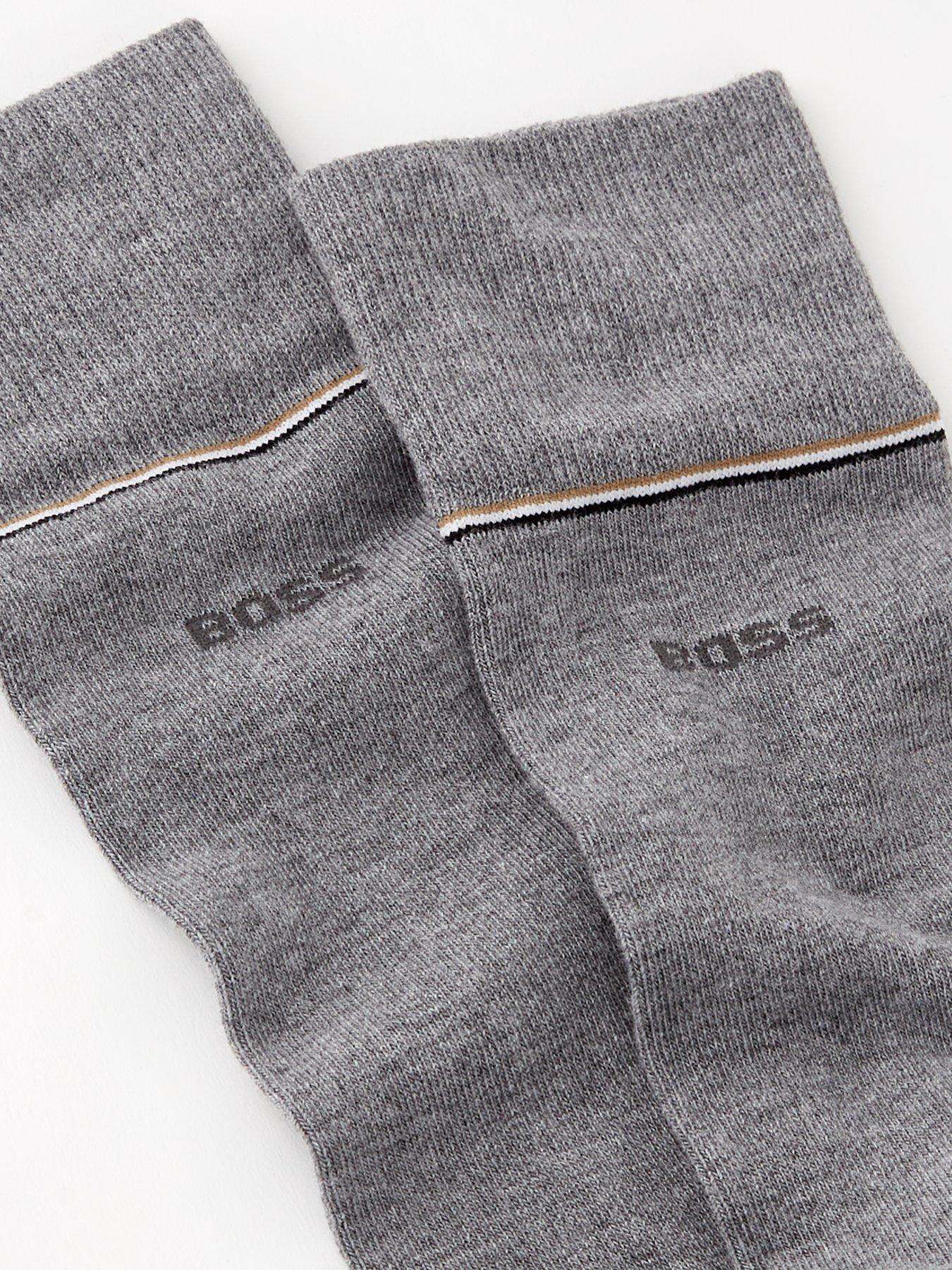 boss-2-pack-corporate-logo-crew-socks-greyback