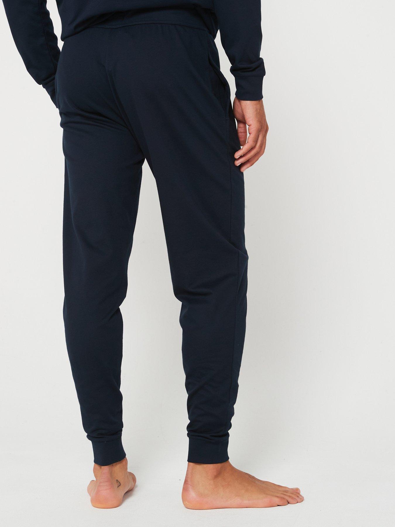 boss-authentic-corporate-stripe-cuff-loungewear-pants-navystillFront