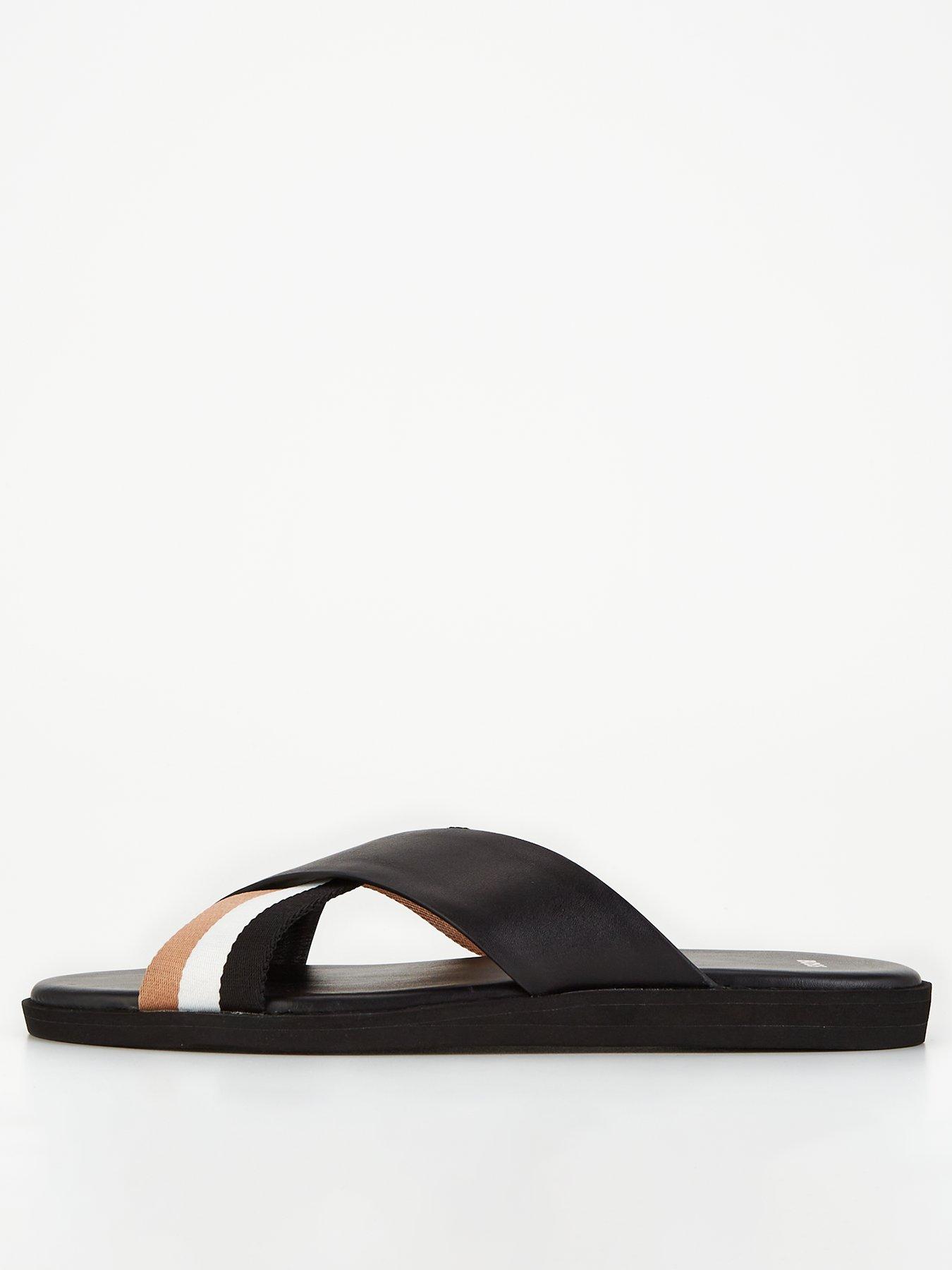 boss-darrel-corporate-crossover-sandal-blackfront