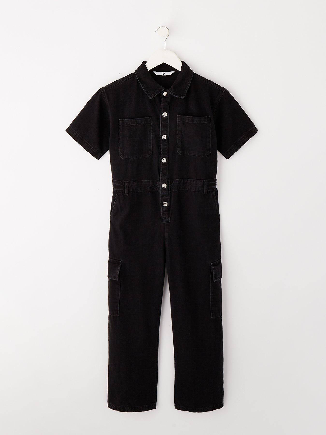 v-by-very-girls-utility-cargo-jumpsuit-blackfront