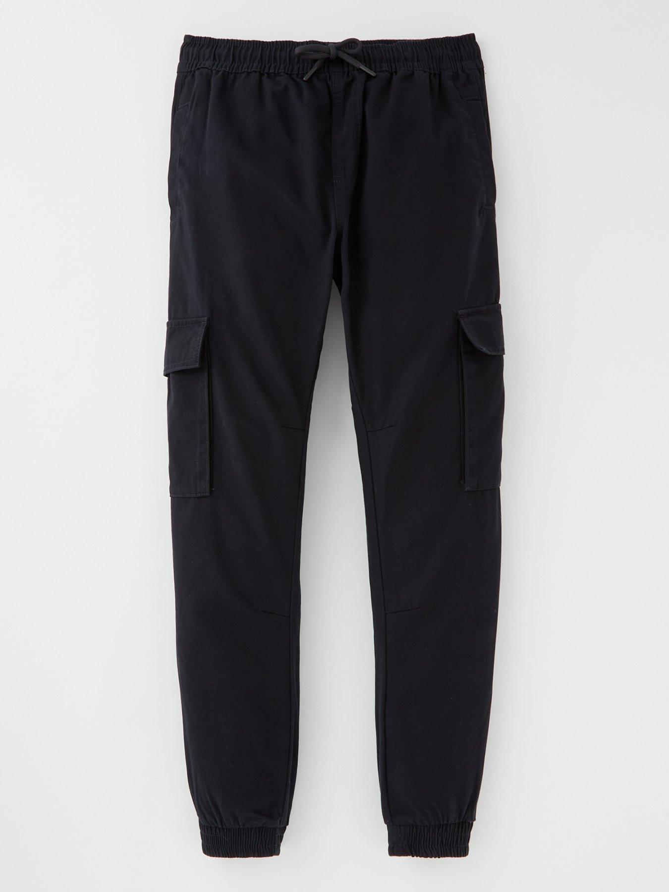 The Very Collection Boys Black Cargo Trouser