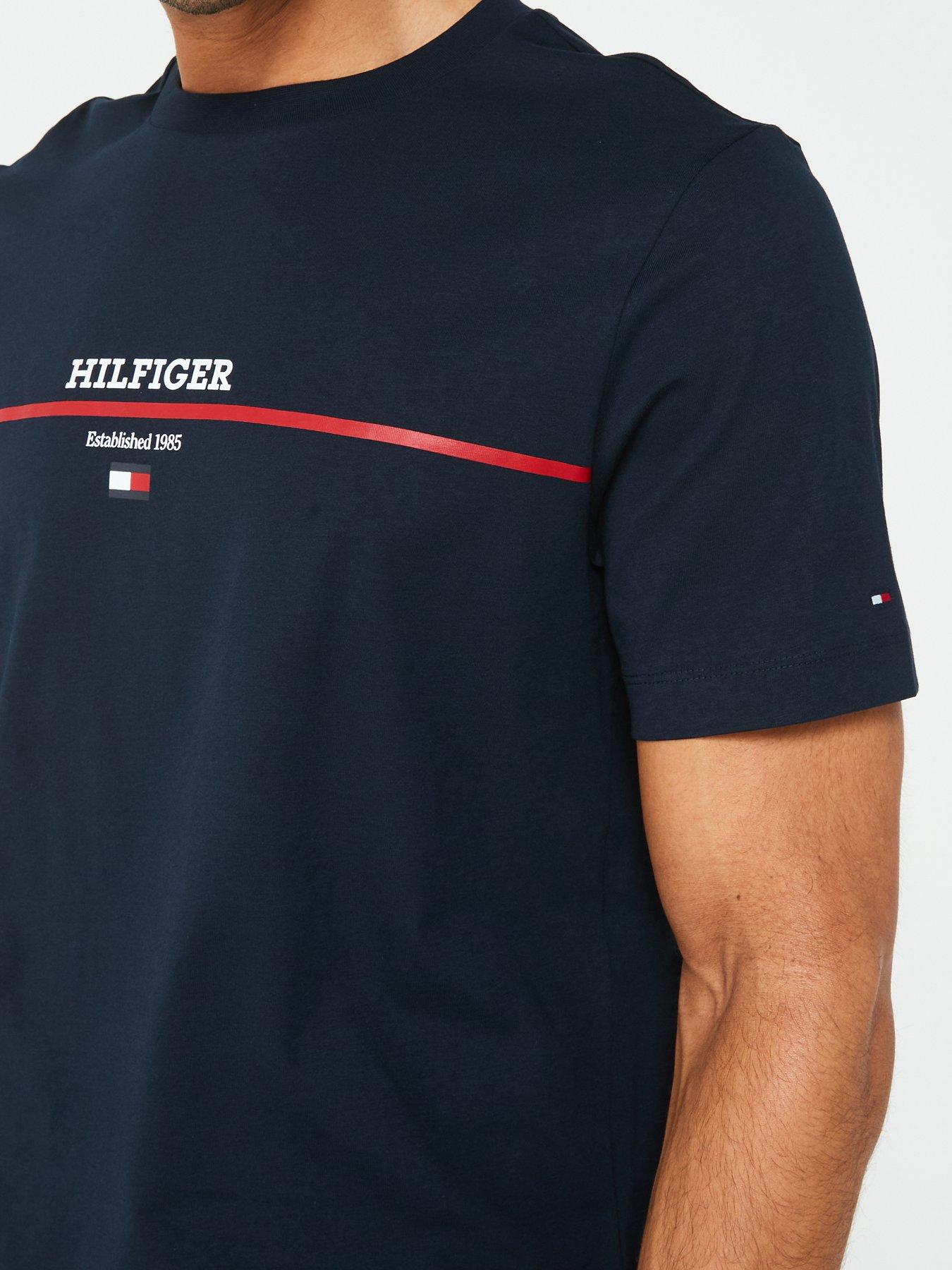 tommy-hilfiger-tommy-hilfiger-chest-stripe-t-shirt-navyoutfit