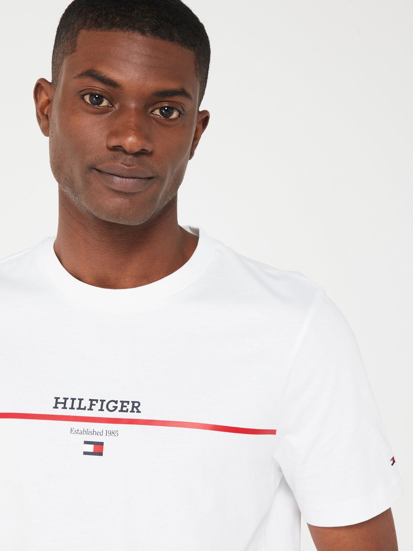 tommy-hilfiger-tommy-hilfiger-chest-stripe-t-shirt-whiteoutfit