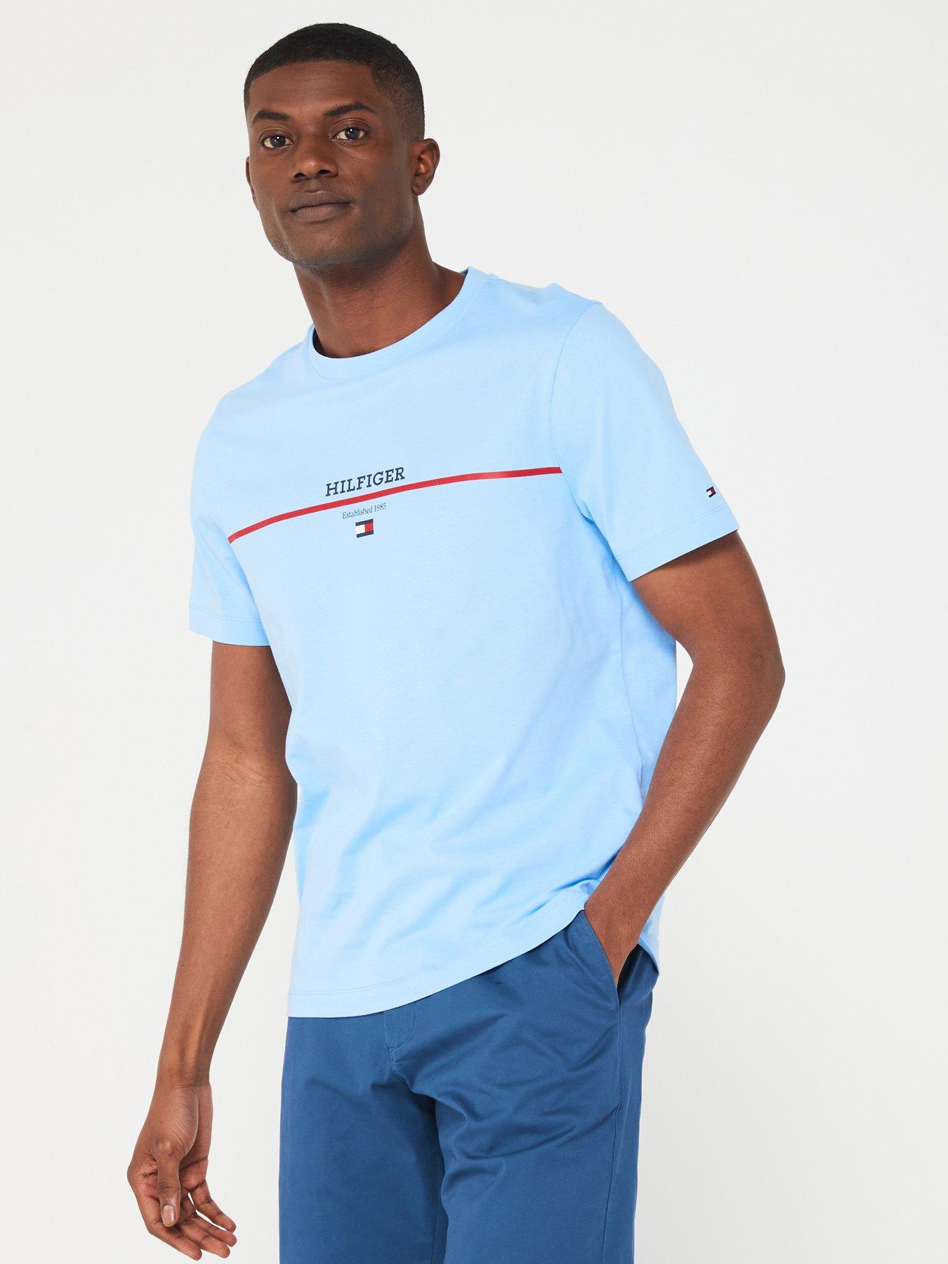 tommy-hilfiger-tommy-hilfiger-chest-stripe-t-shirt-light-blue