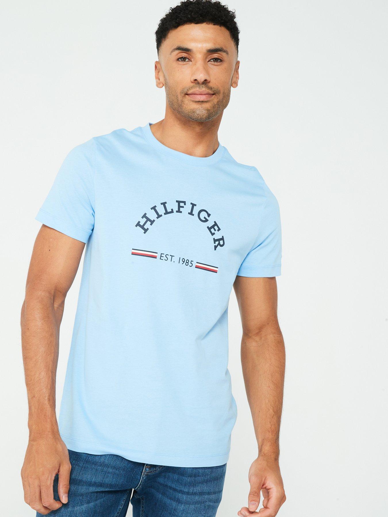 tommy-hilfiger-tommy-hilfiger-arch-global-stripe-logo-t-shirt-light-blue