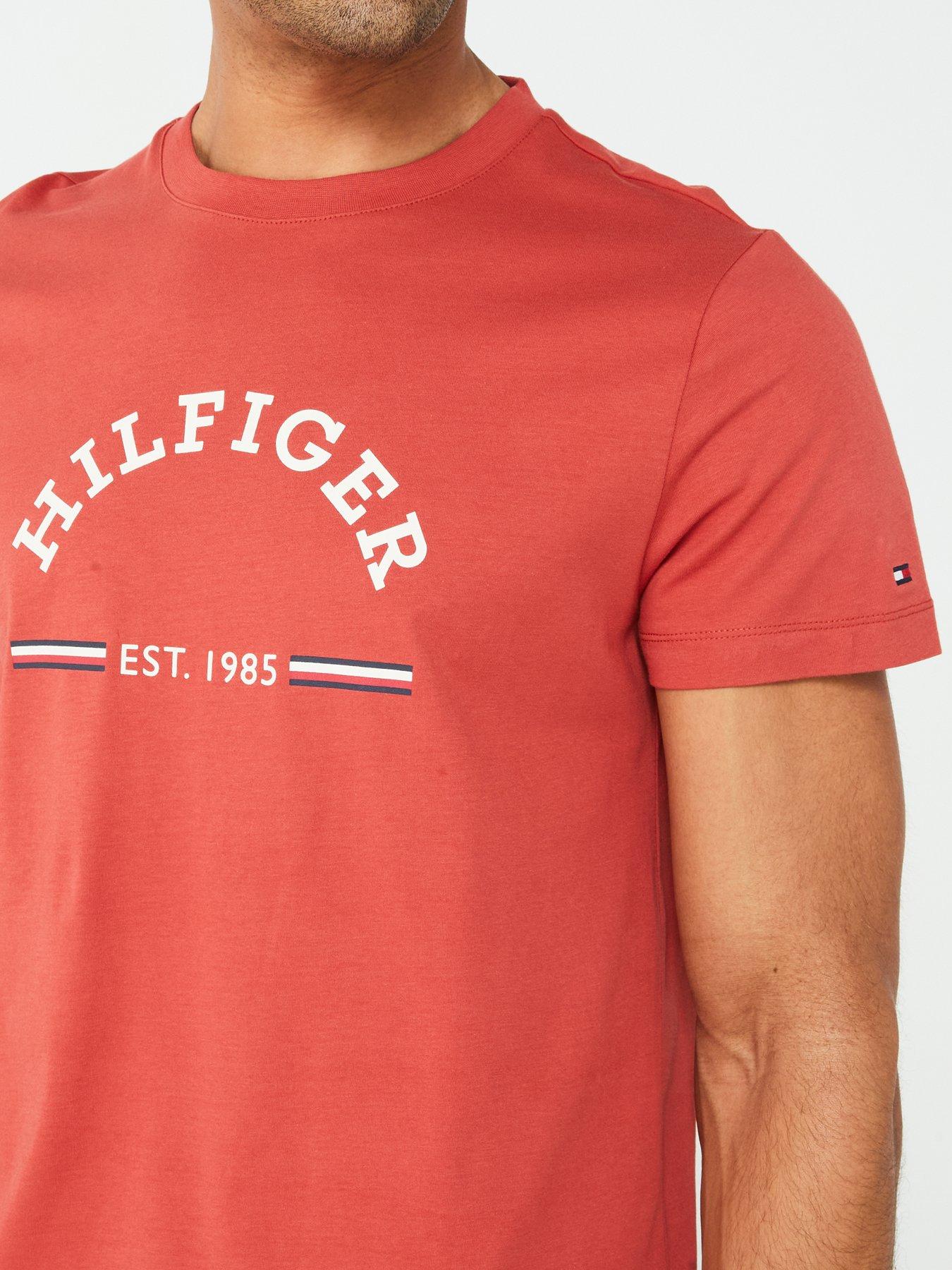 tommy-hilfiger-tommy-hilfiger-arch-global-stripe-logo-t-shirt-redoutfit