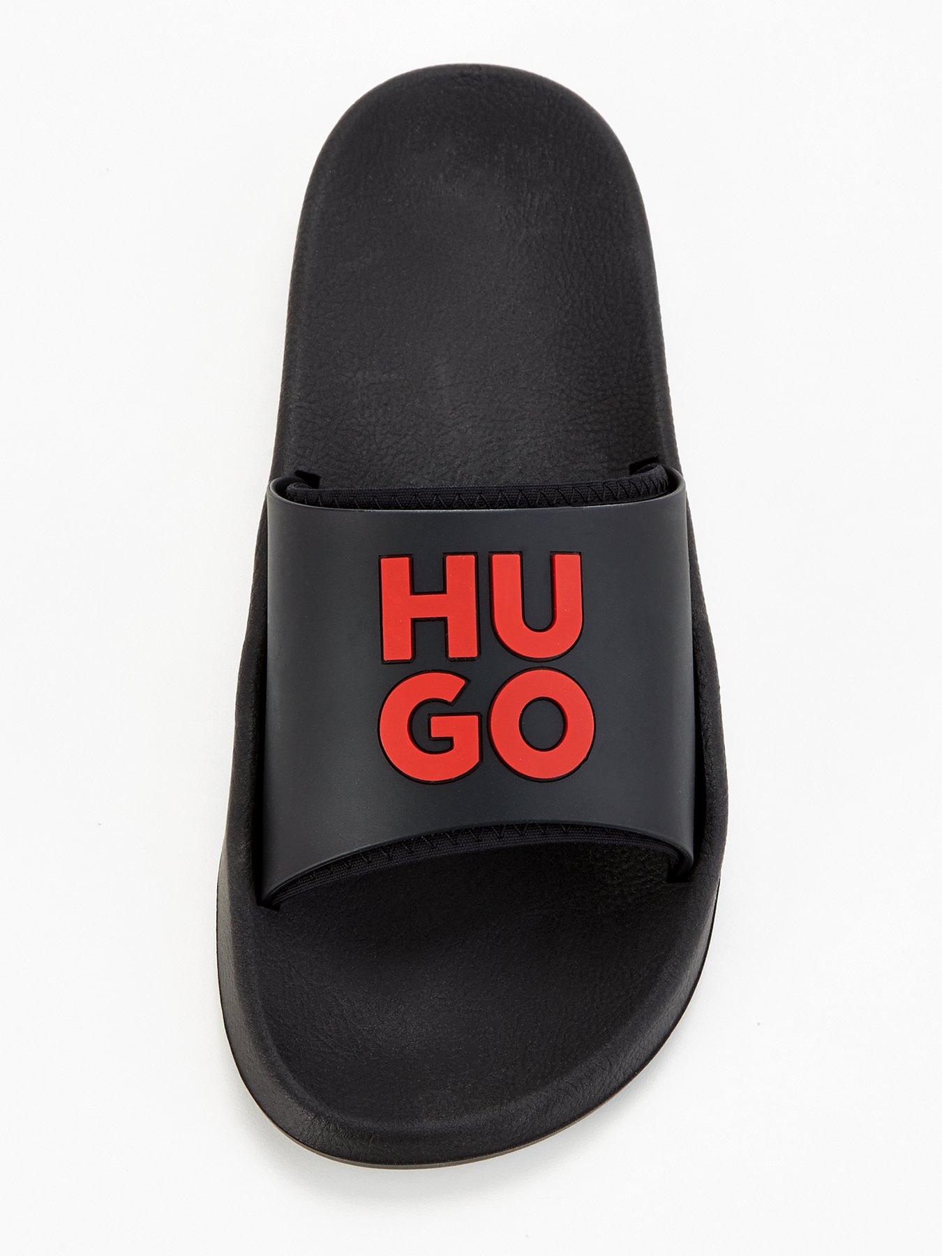 hugo-hugo-stacked-logo-neo-sleeve-slide-blackoutfit