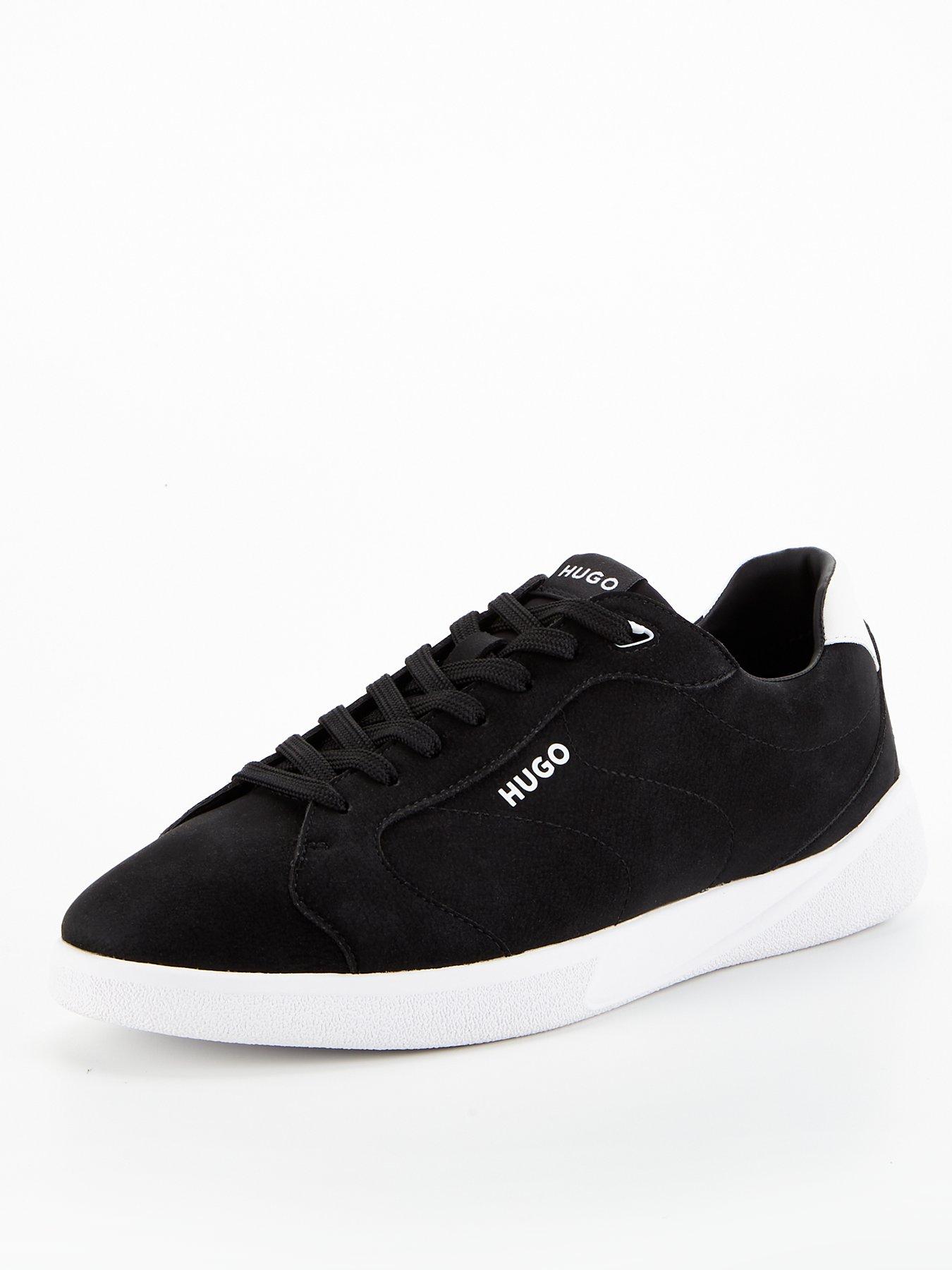 hugo-hugo-riven-nubuck-lace-sneaker-blackwhitestillFront