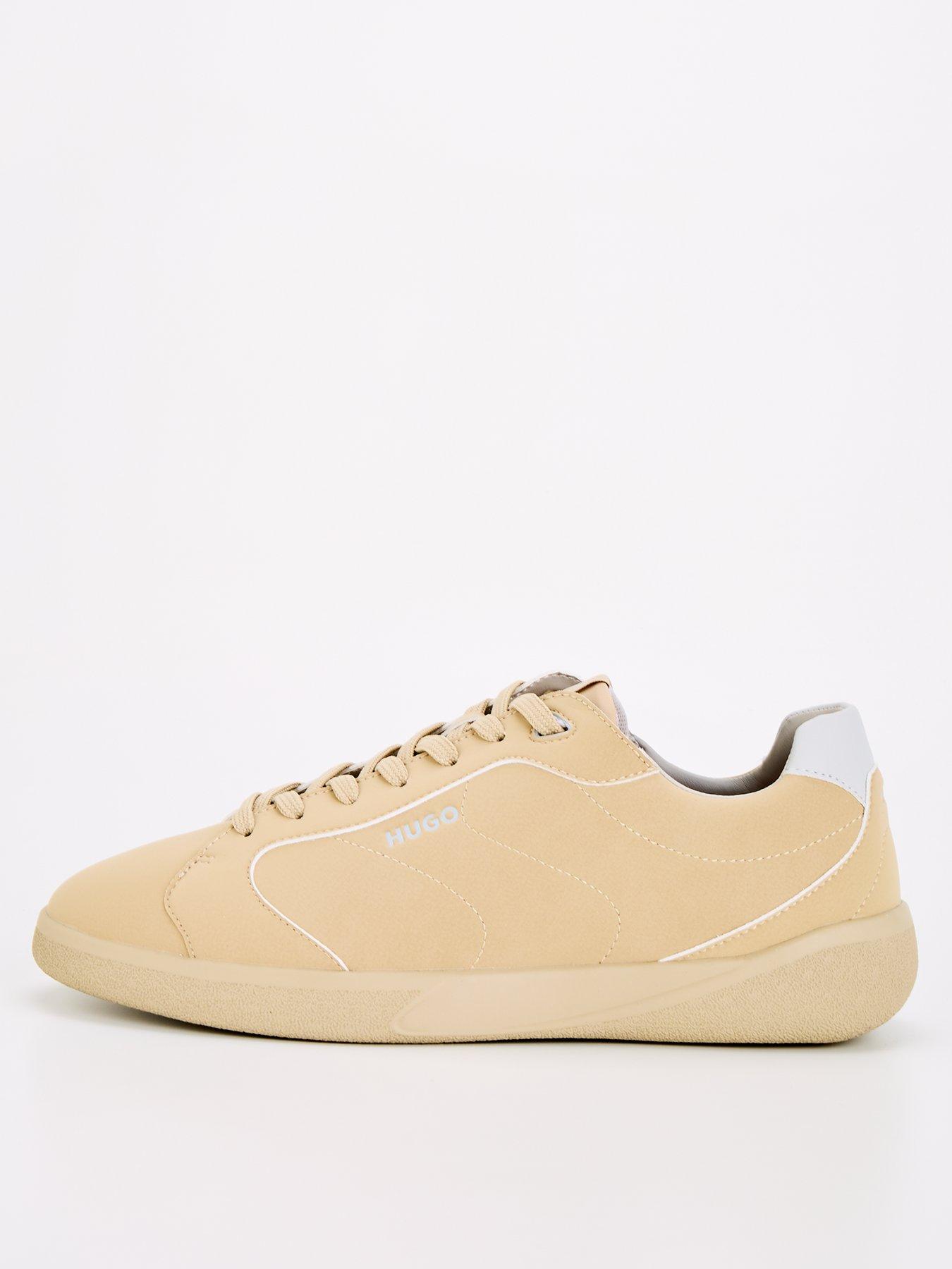 Image of HUGO Hugo Riven Nubuck Lace Sneaker - Beige