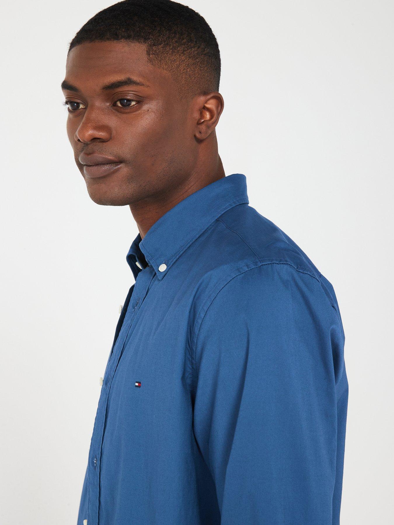 tommy-hilfiger-tommy-hilfiger-flex-poplin-regular-fit-shirt-blueoutfit