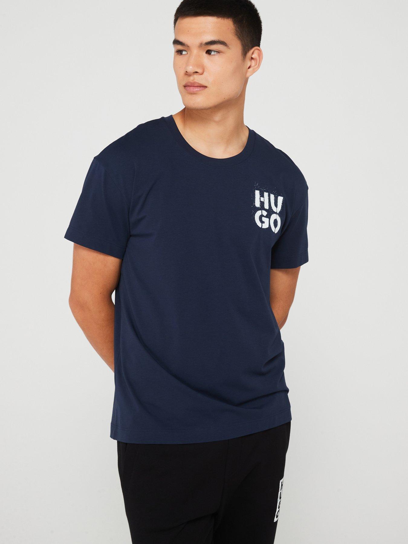 hugo-hugo-stacked-spray-logo-loungewear-t-shirt-dark-blue