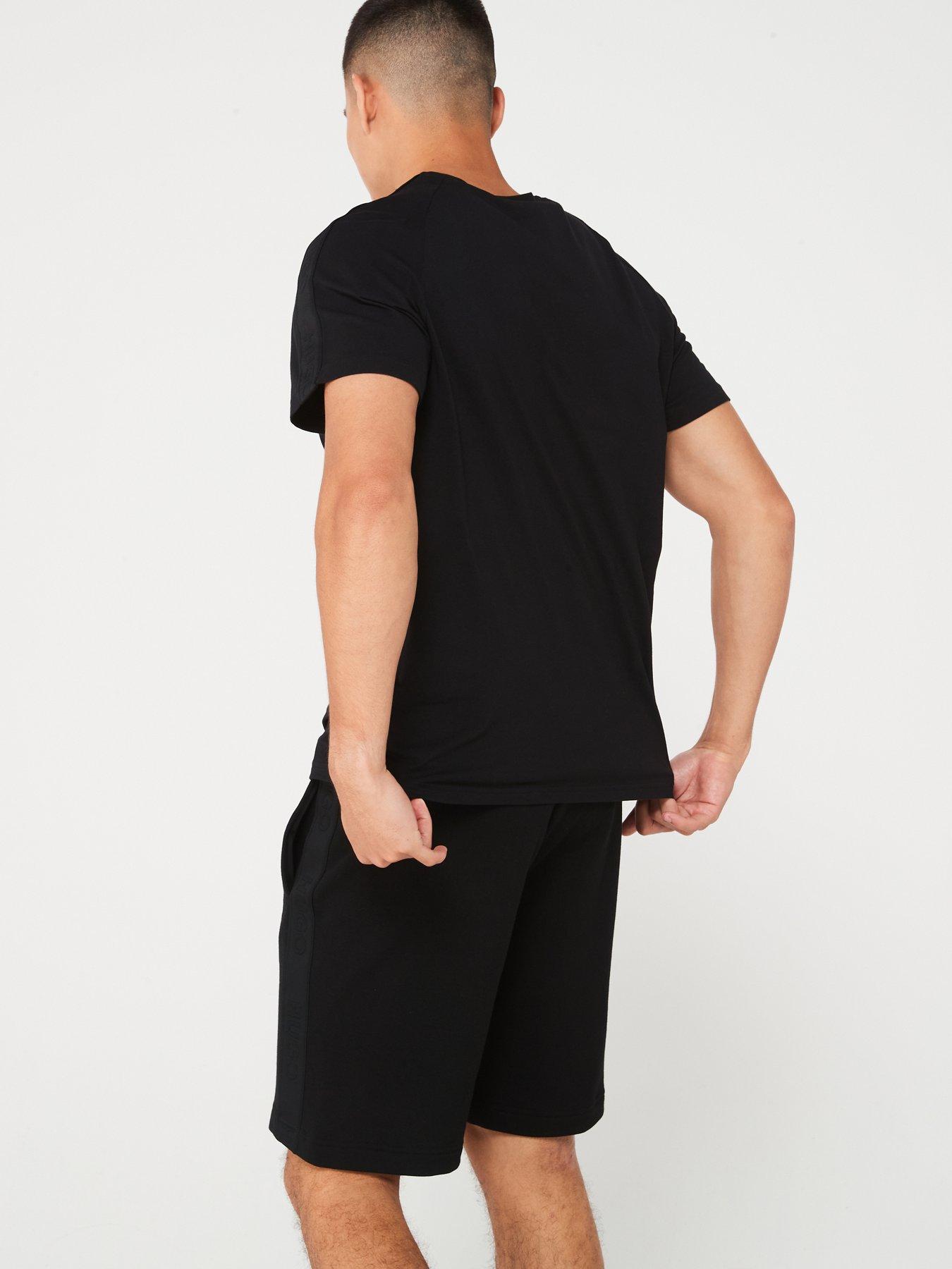 hugo-hugo-tonal-logo-loungewear-t-shirt-blackstillFront