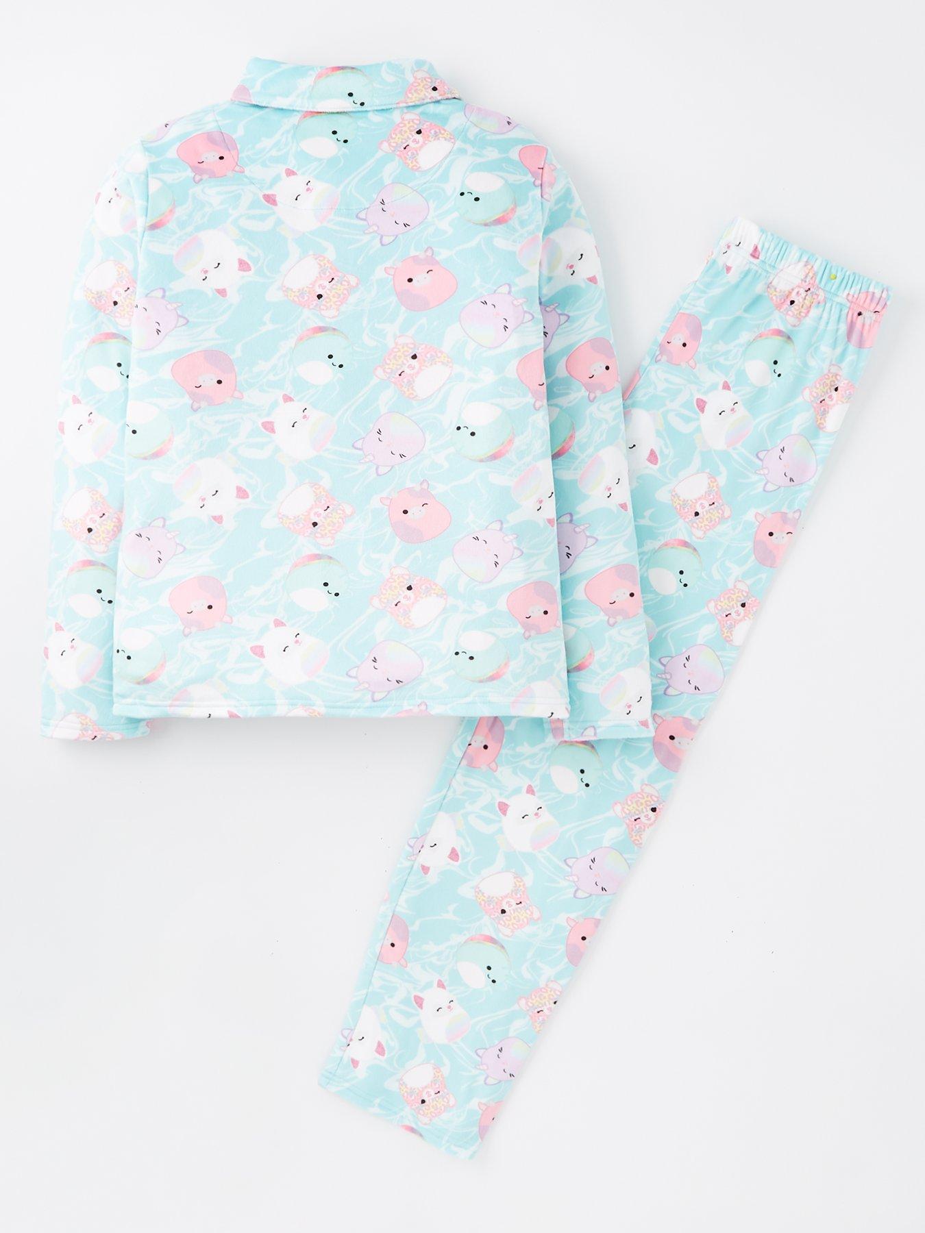 squishmallows-button-through-fleece-pyjamas-multiback