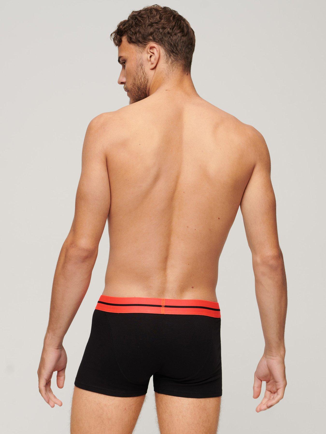 Image 3 of 5 of Superdry 3-pack Logo Waistband Trunks - Black