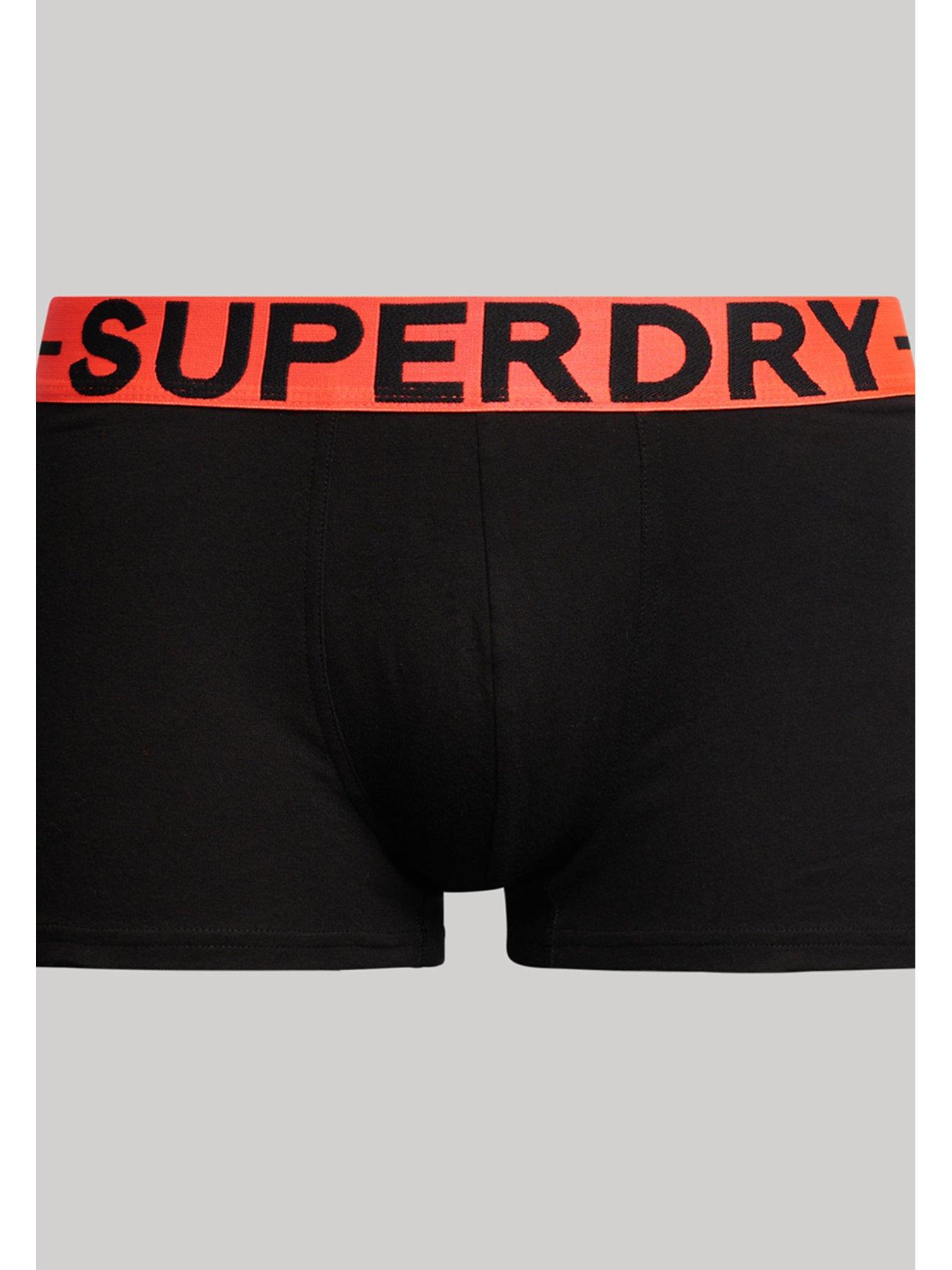 Image 5 of 5 of Superdry 3-pack Logo Waistband Trunks - Black