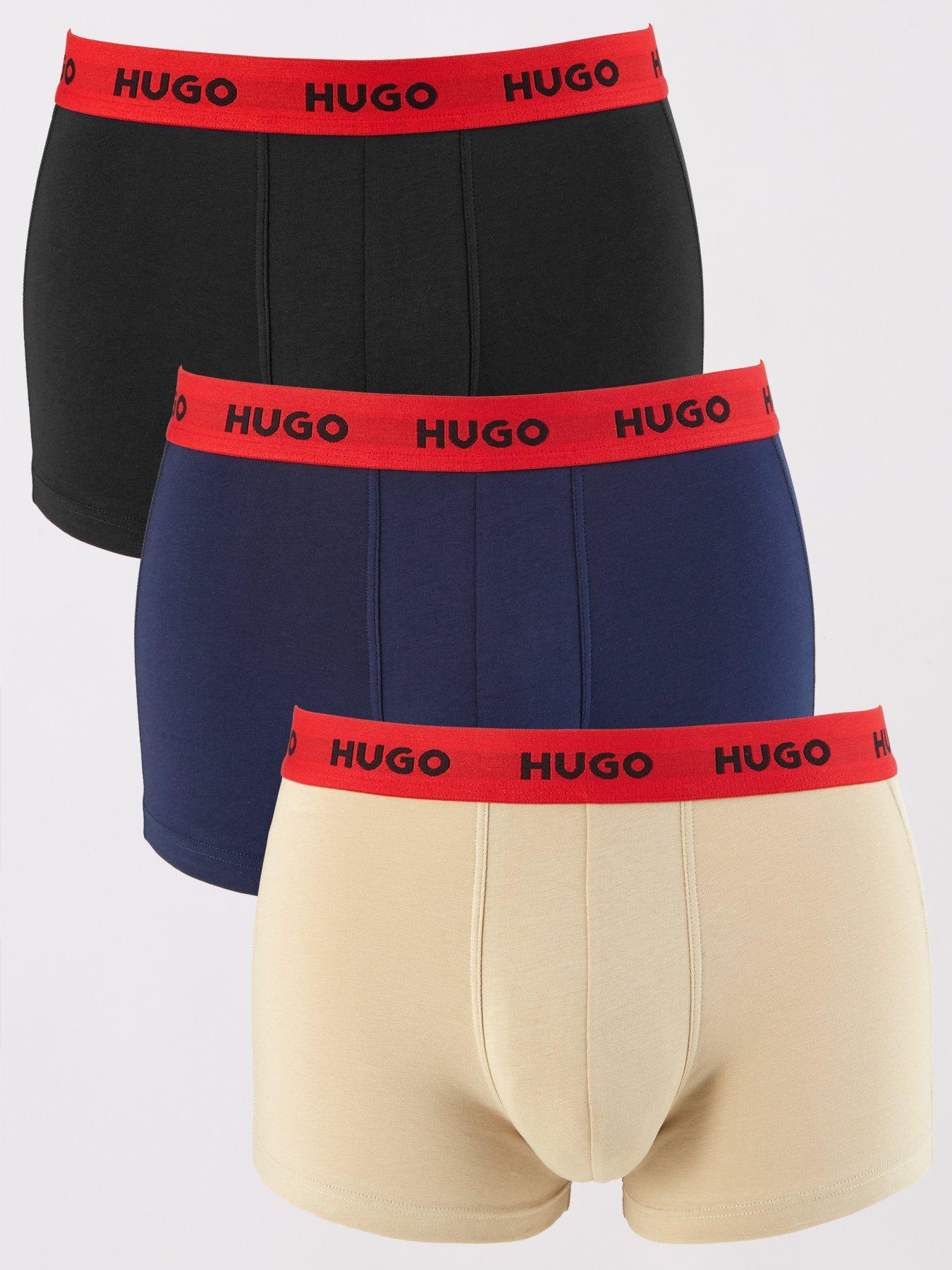 hugo-3-pack-triplet-logo-trunks-assorted-multi