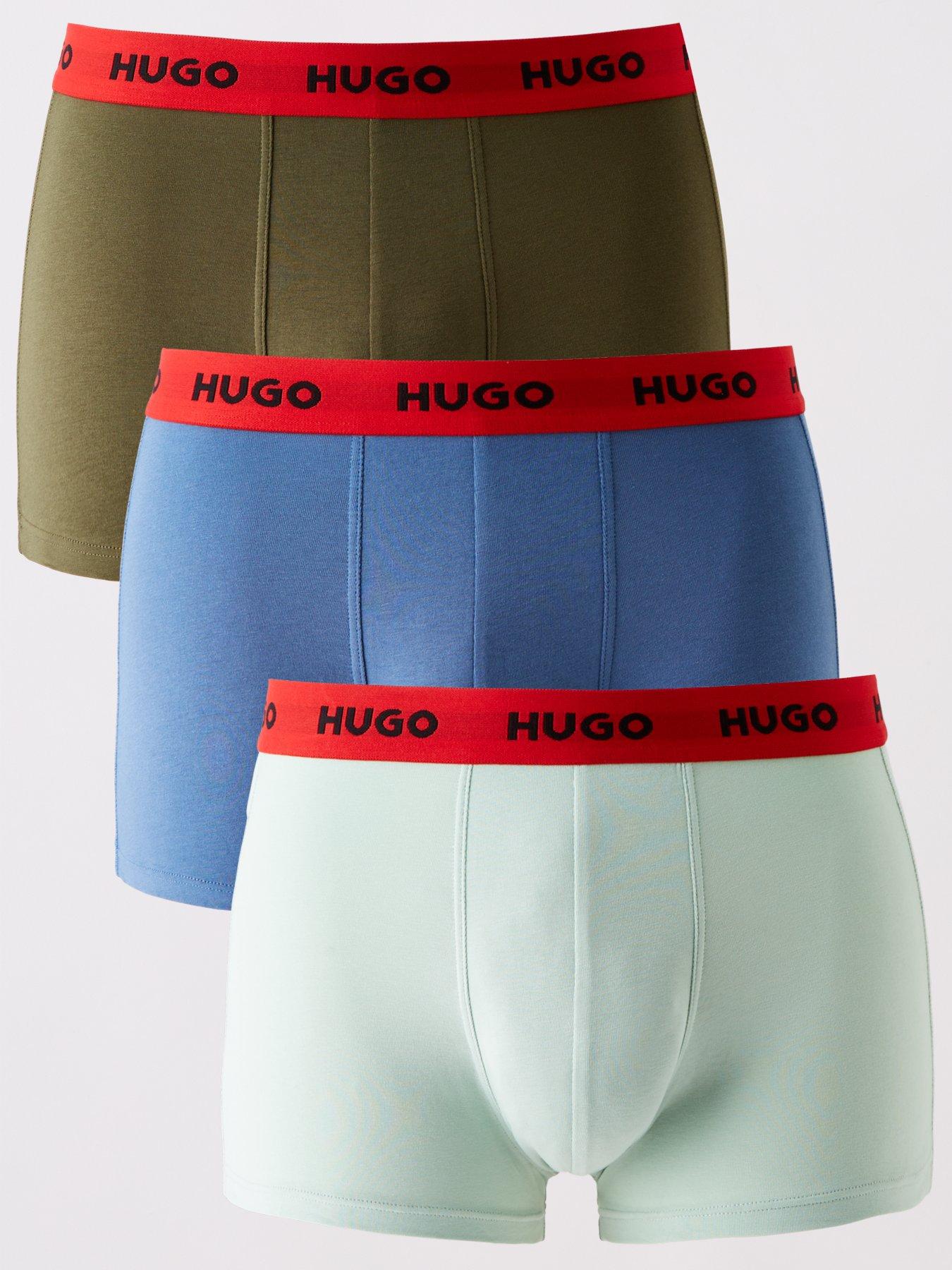 hugo-3-pack-triplet-logo-trunks-assorted-multi