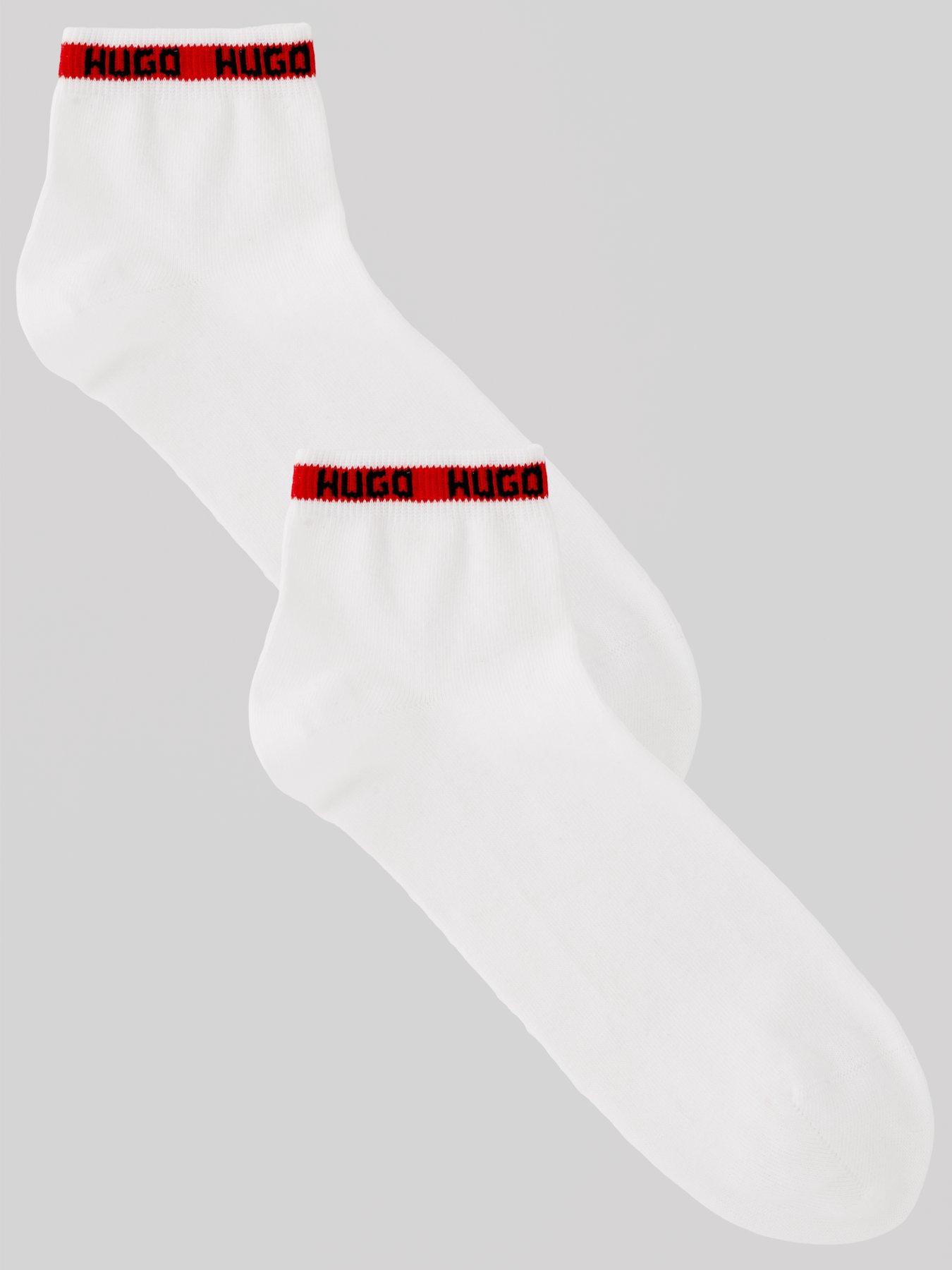 hugo-hugo-2-pack-tape-half-crew-socks-white