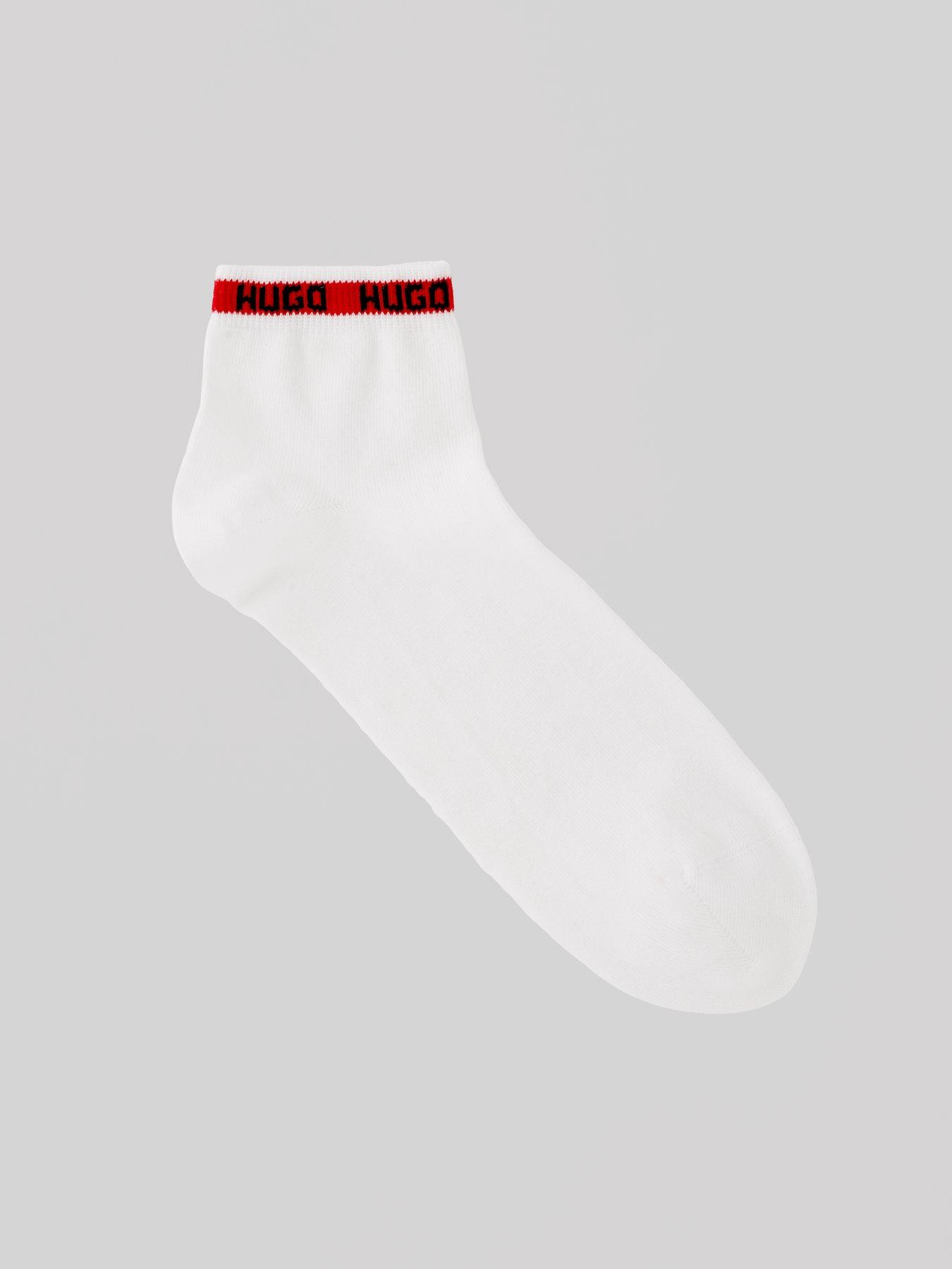 hugo-hugo-2-pack-tape-half-crew-socks-whitestillFront