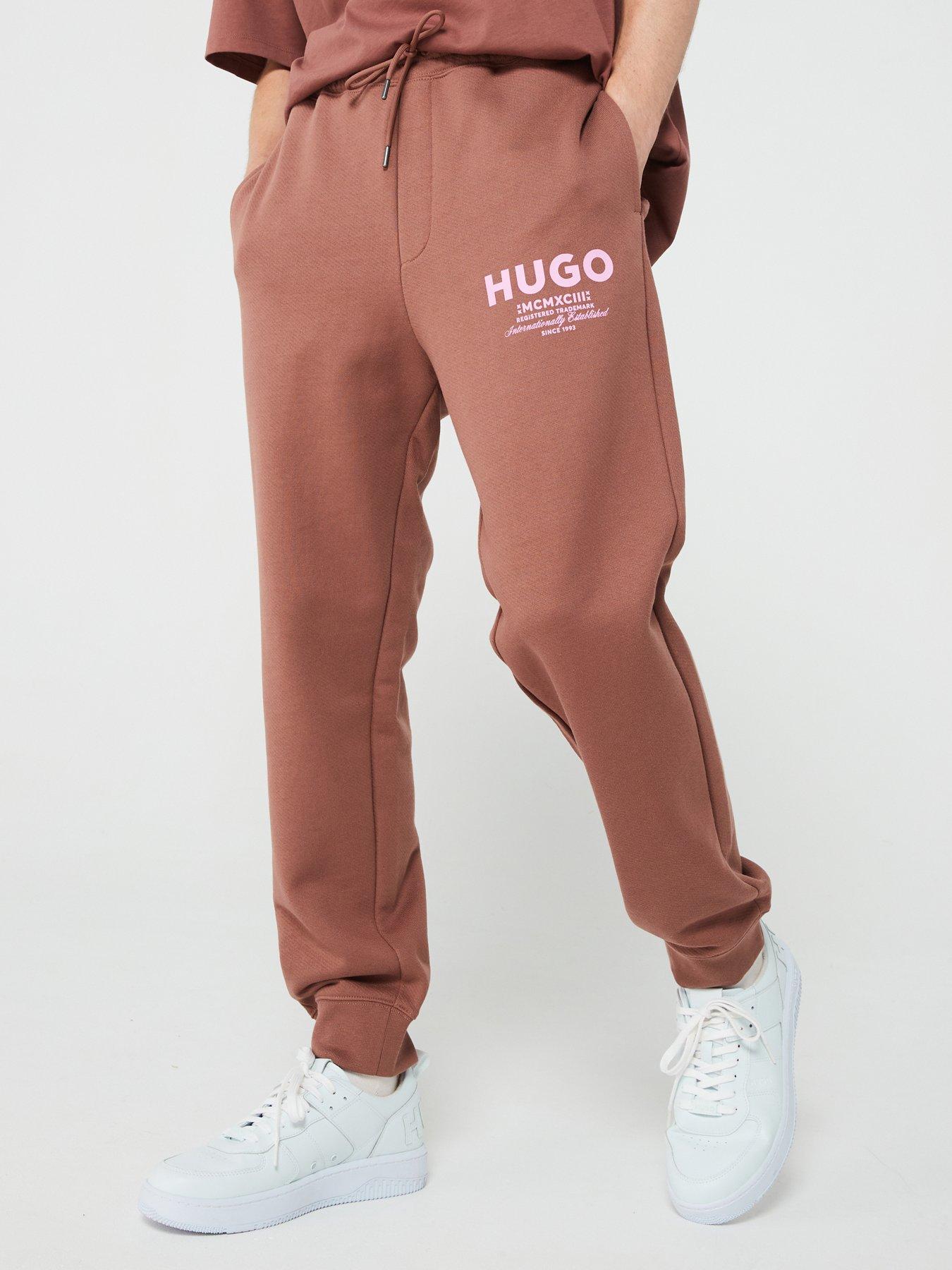 hugo-blue-nevez-oversized-international-logo-cuff-joggers-brown